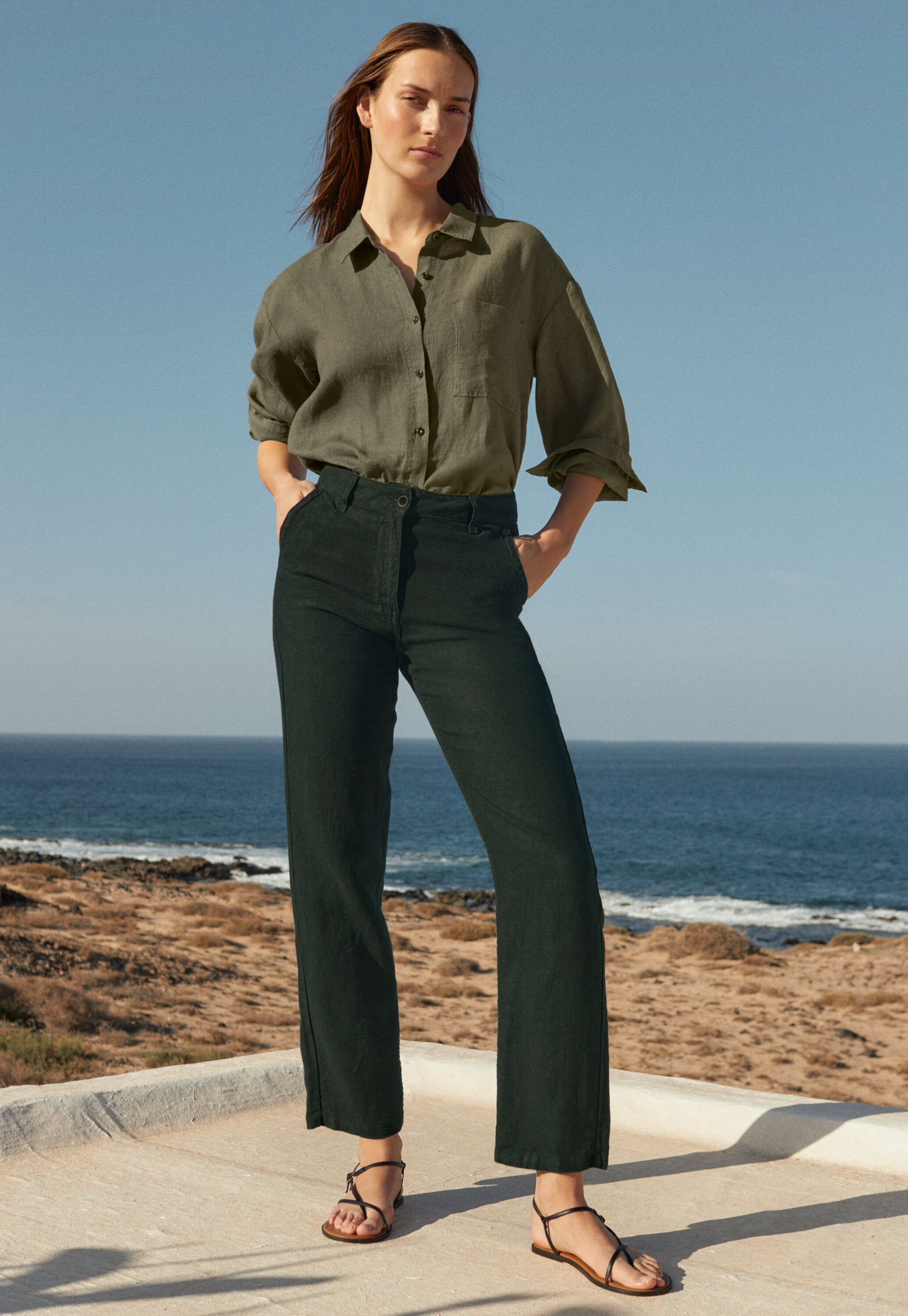 Jeans mit schmalem Bein