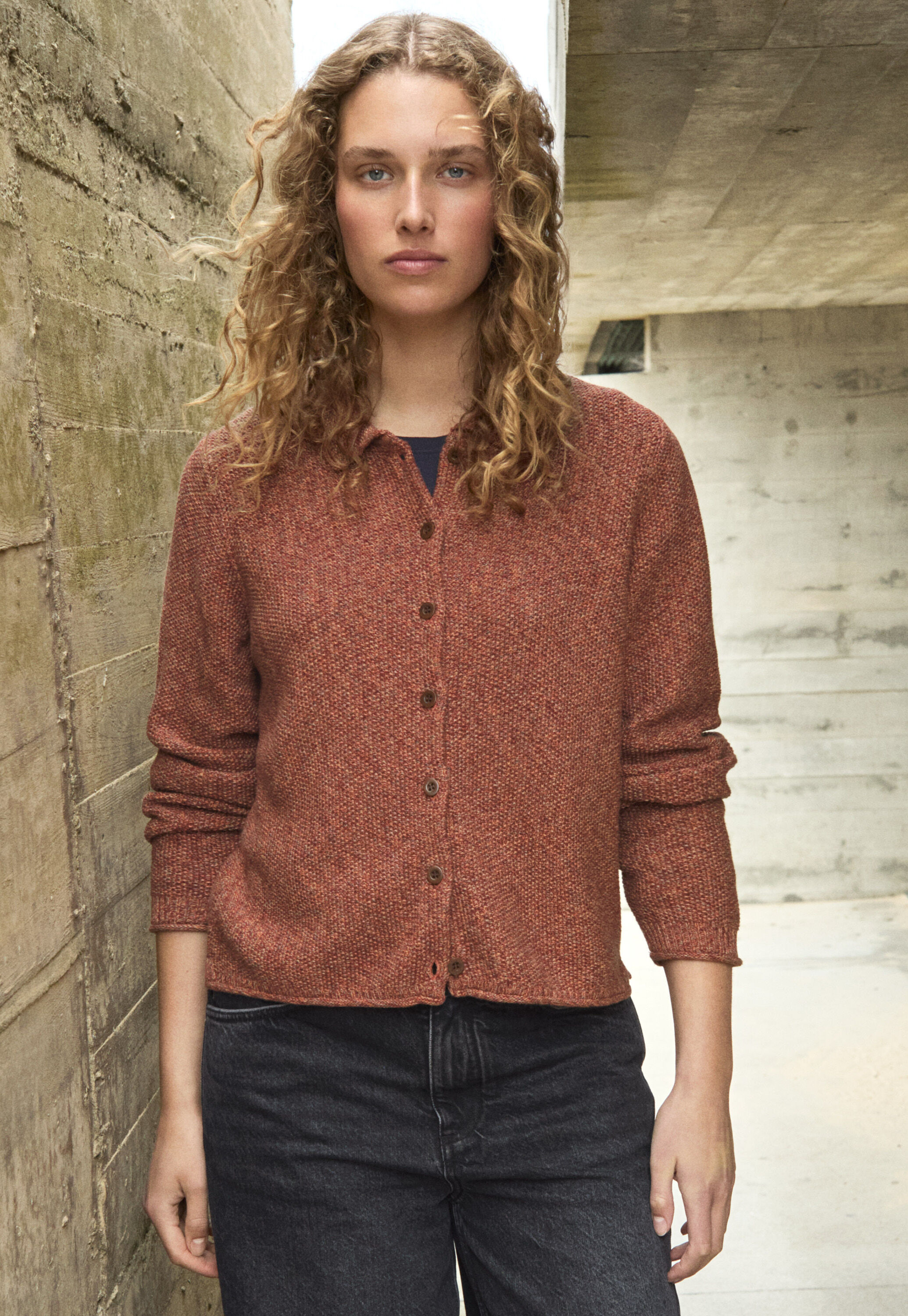 Handgestrickter Cardigan