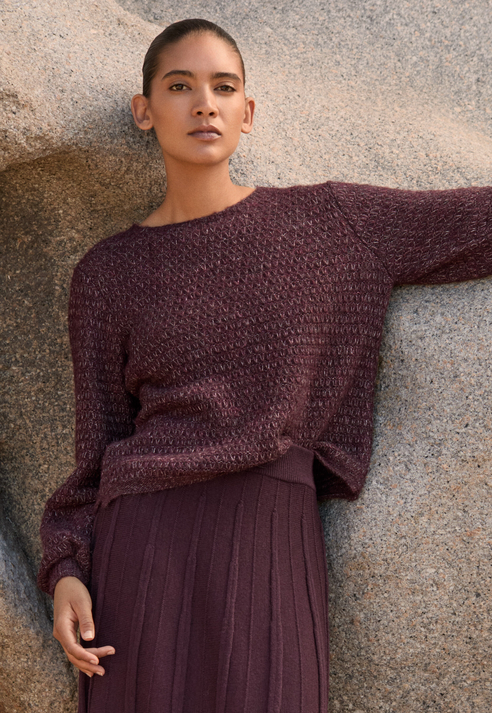 Fangmuster-Pullover