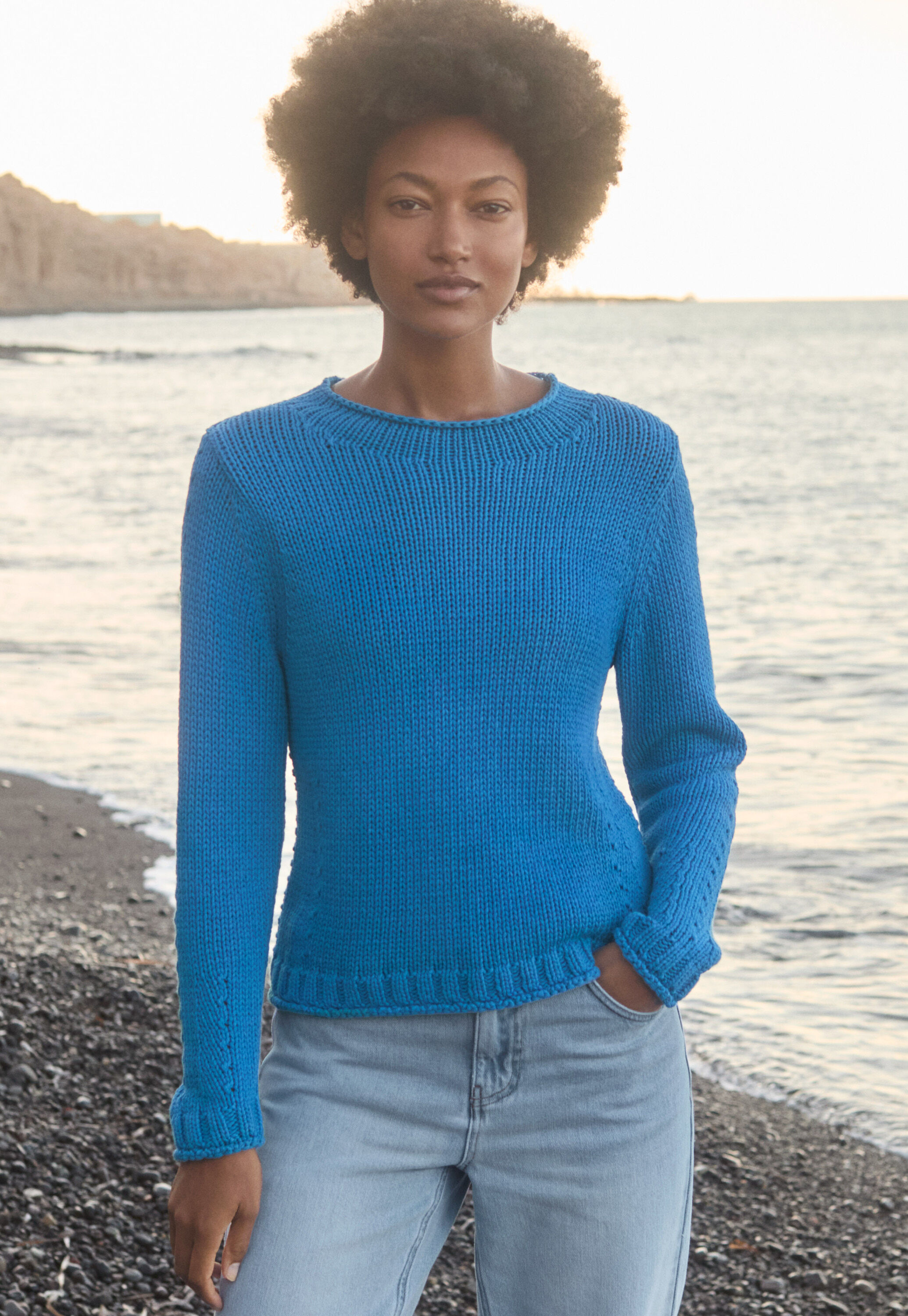 Handgestrickter Cardigan