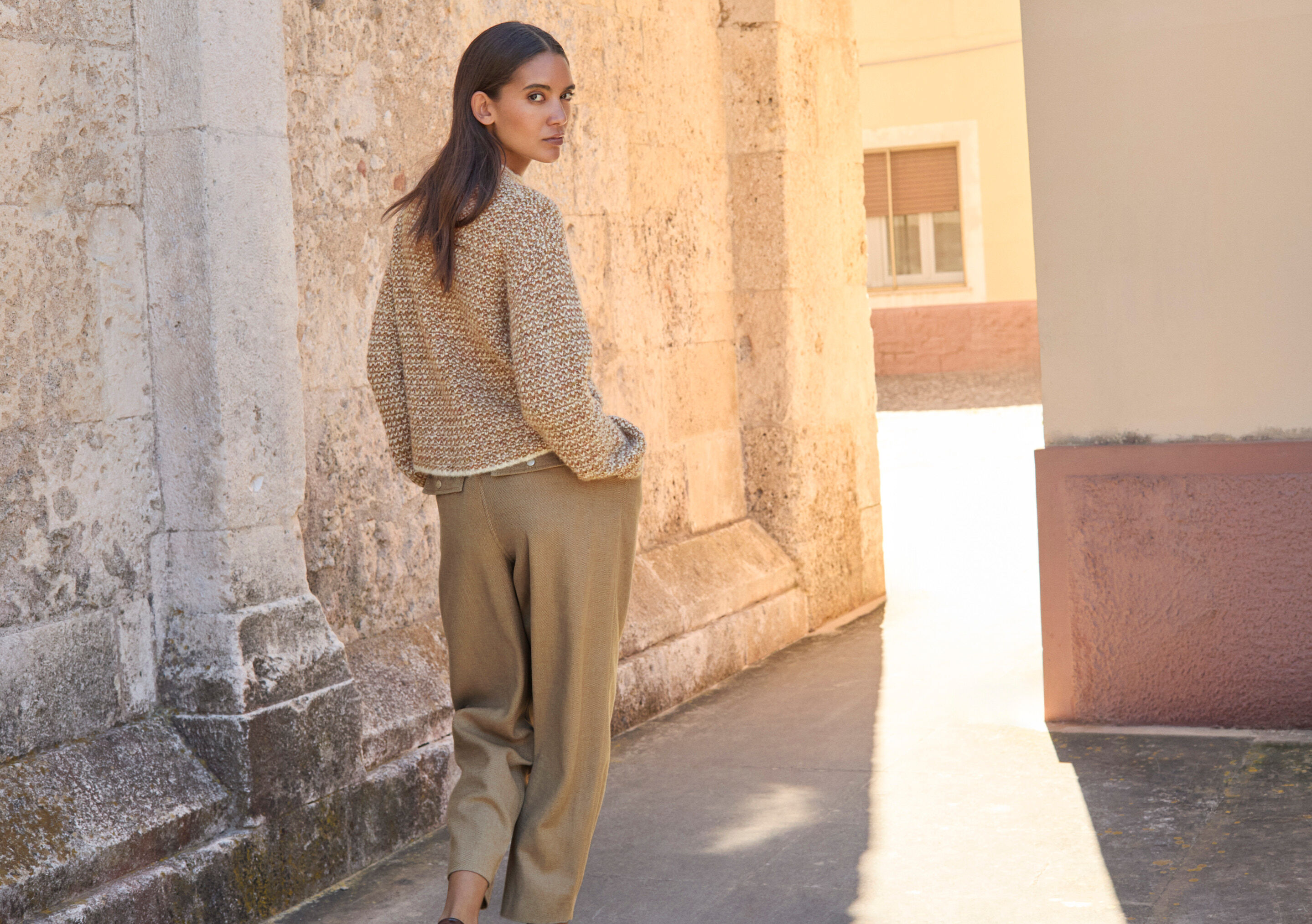 Gemusterter Strickpullover