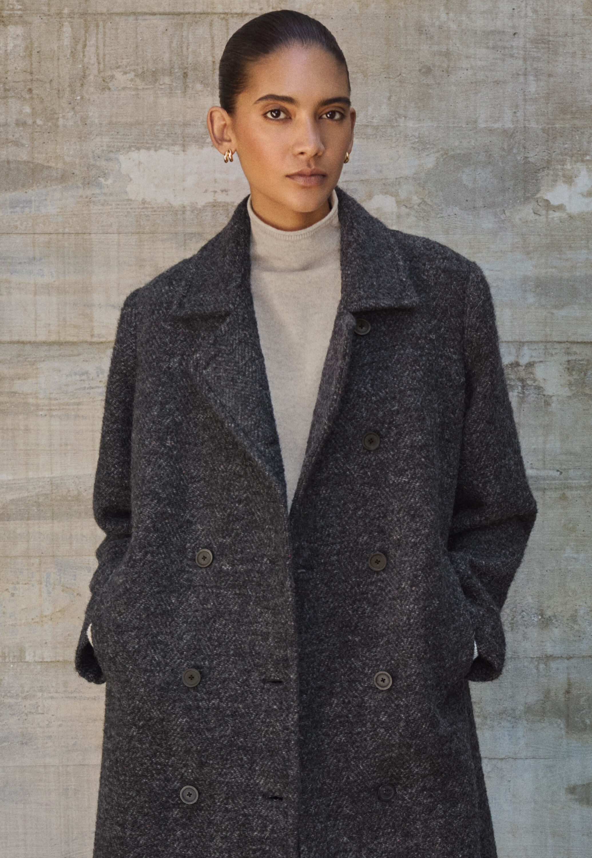 Pullover mit hohem Kragen