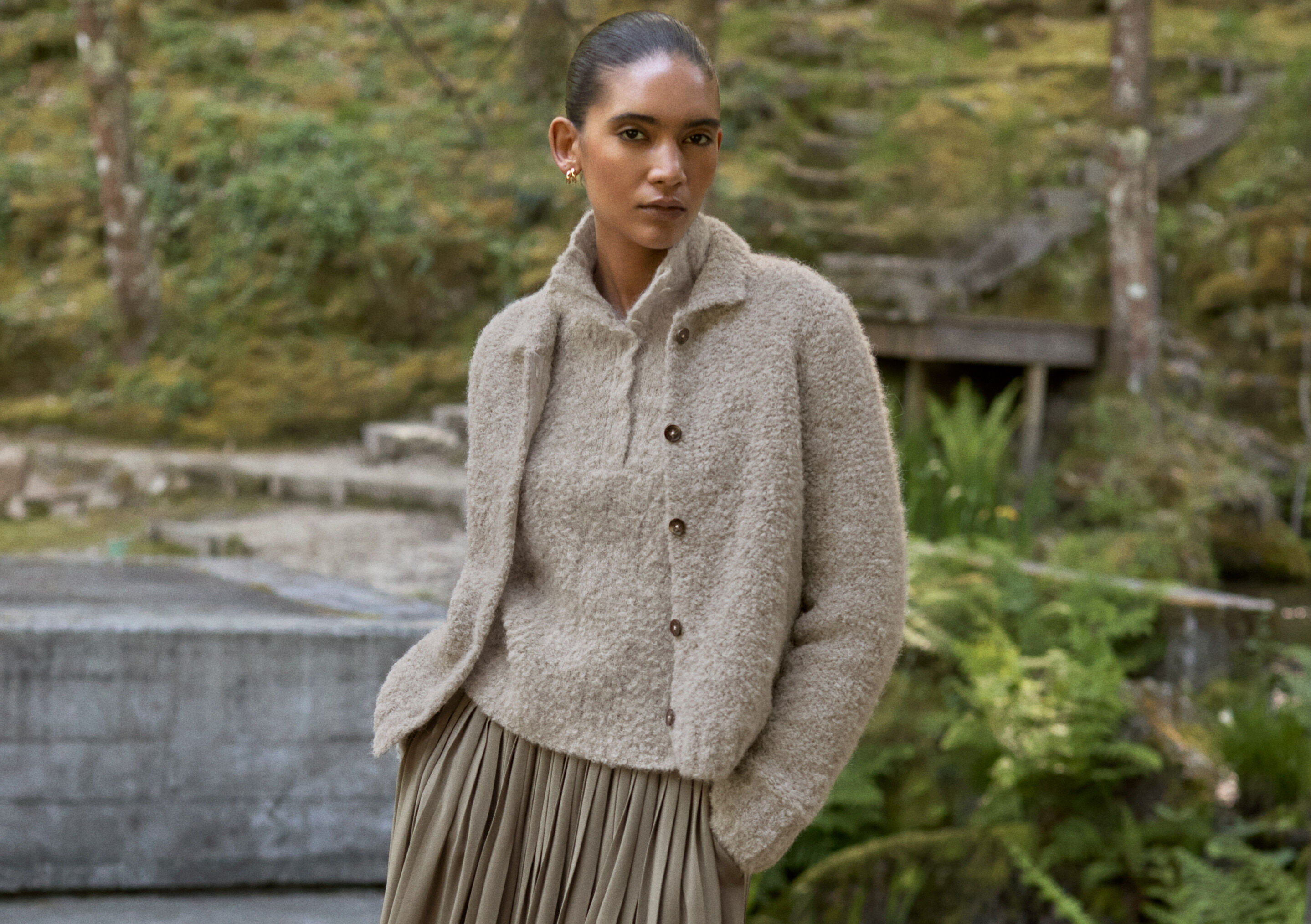 Cardigan mit Kragen
