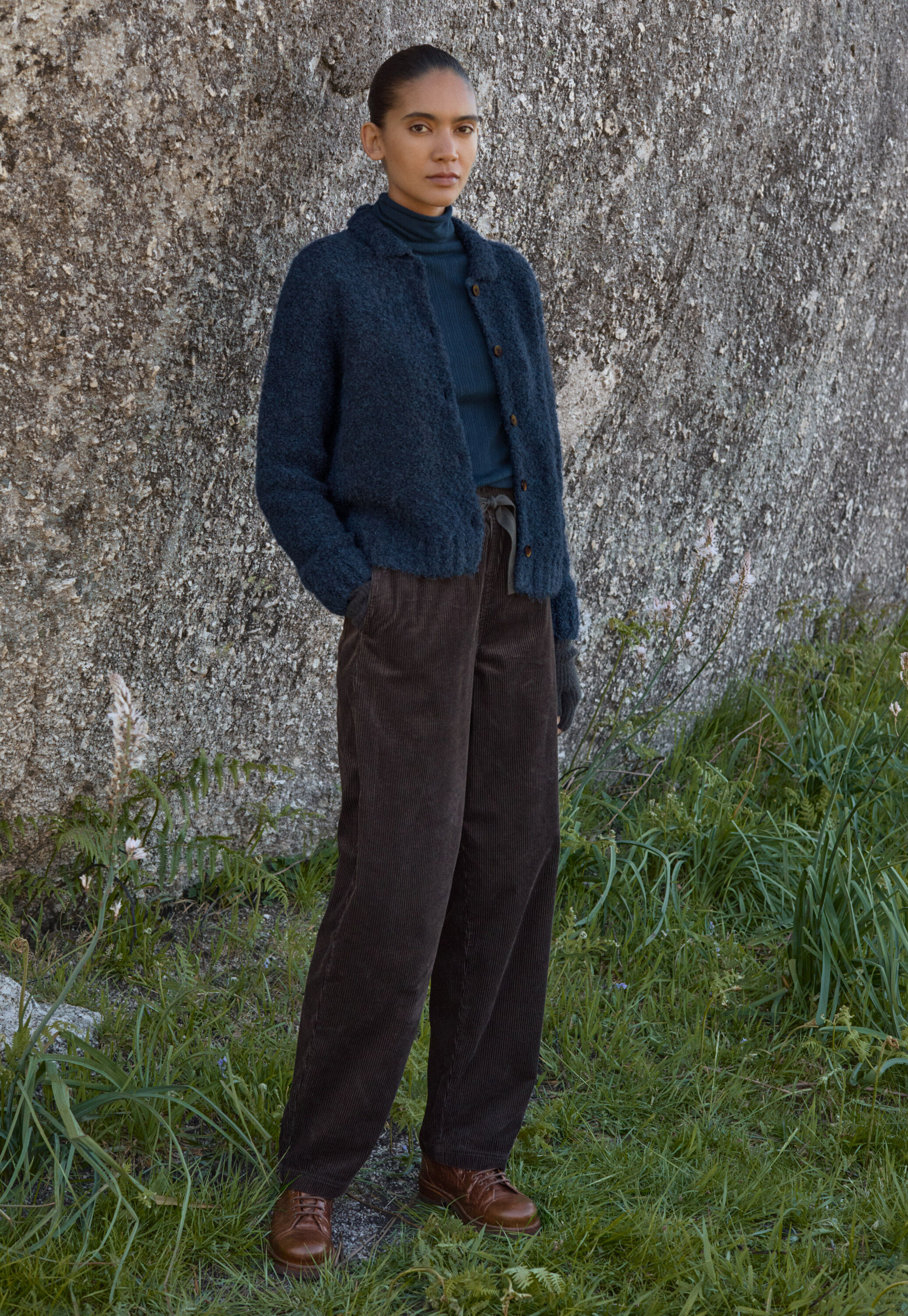 Cardigan mit Kragen