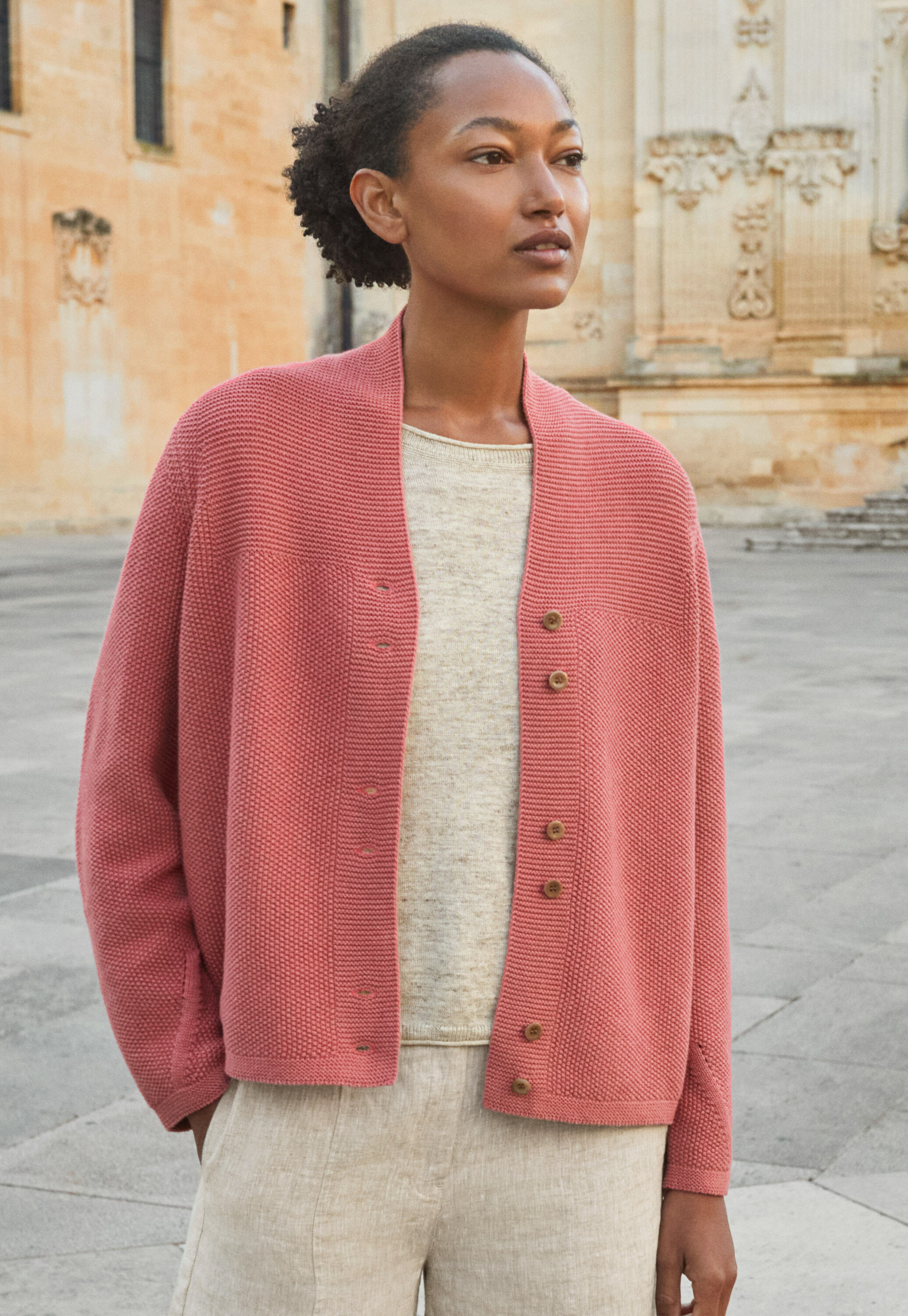 Handgestrickter Cardigan