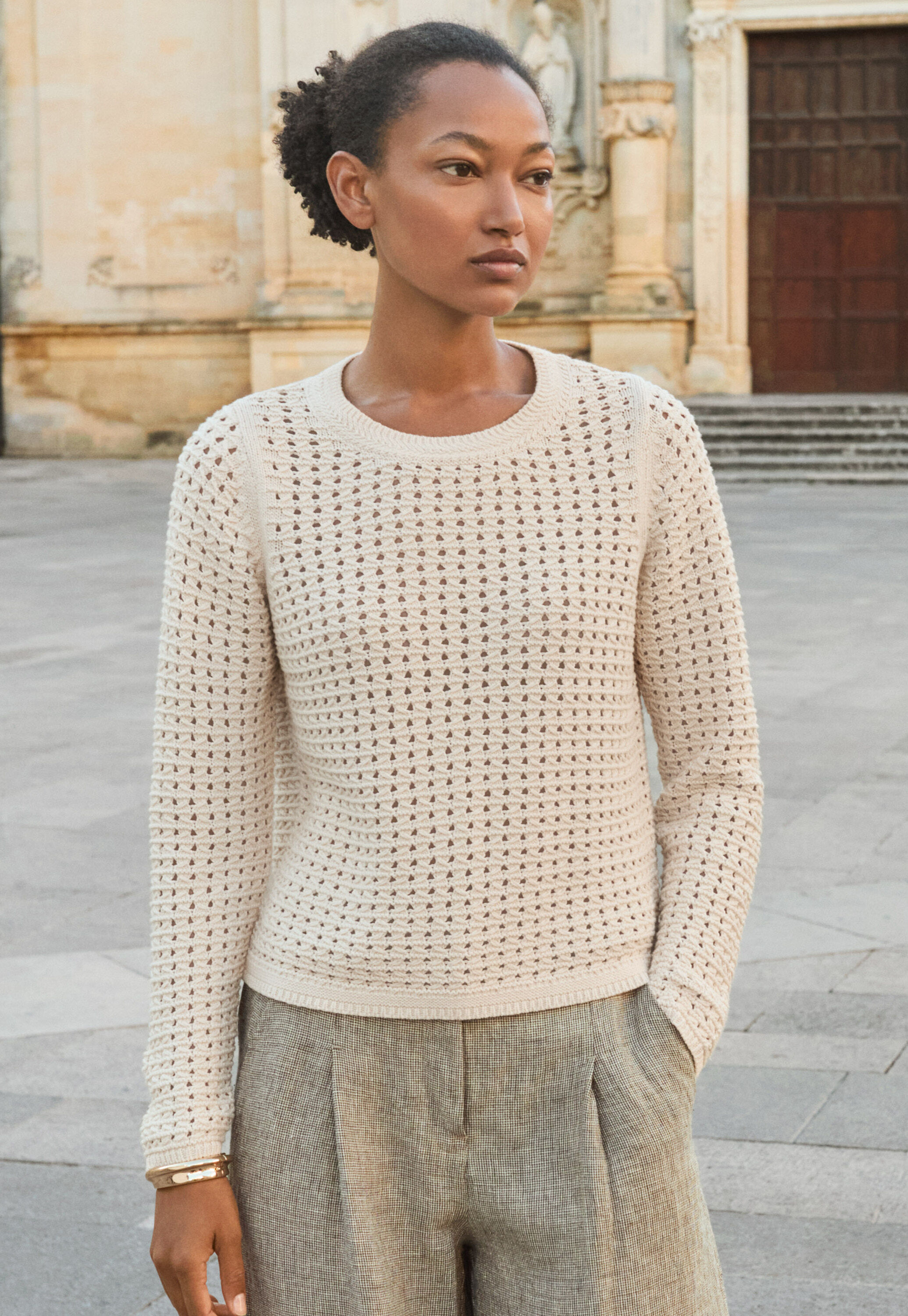 Handgestrickter Cardigan