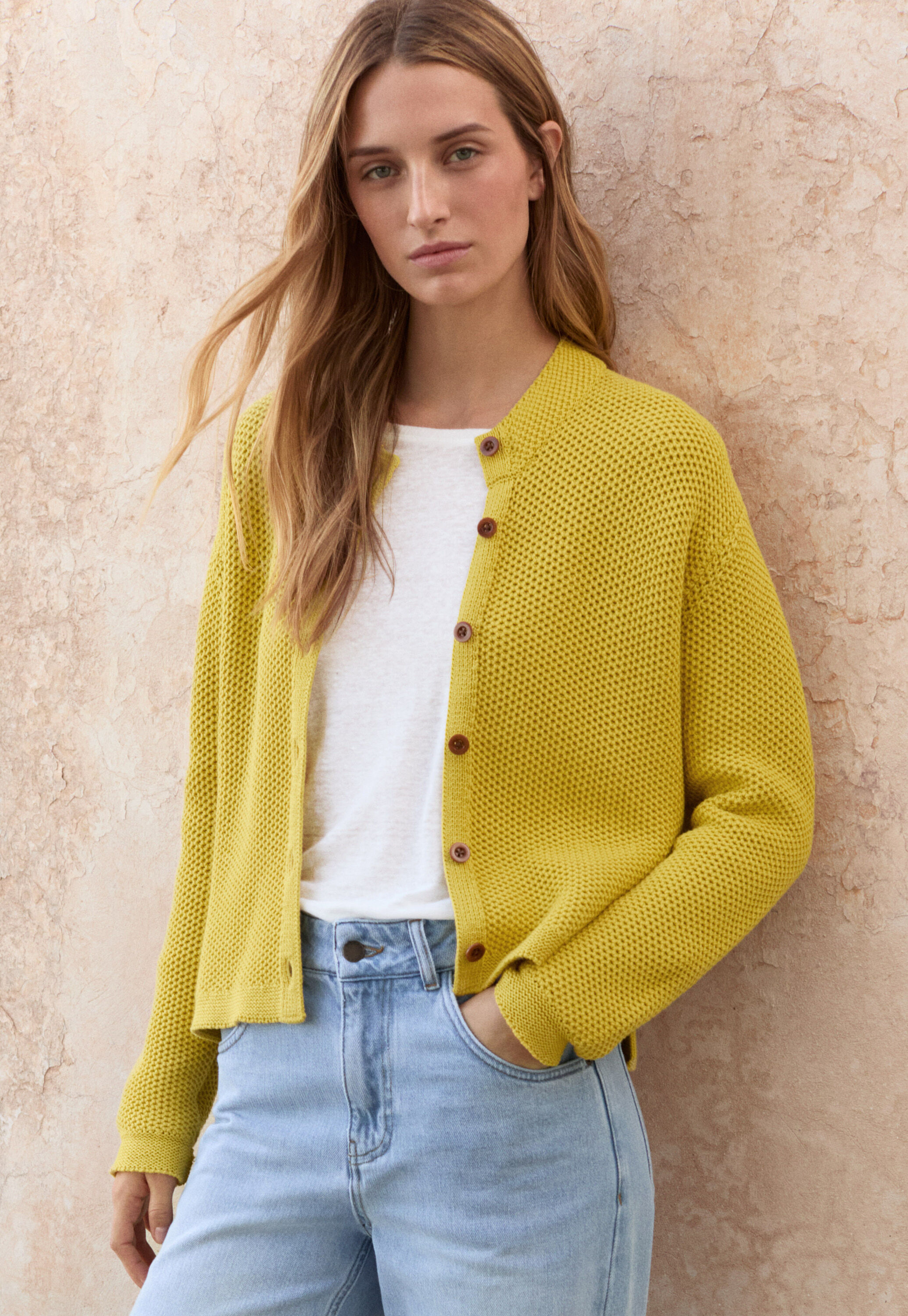 Handgestrickter Cardigan