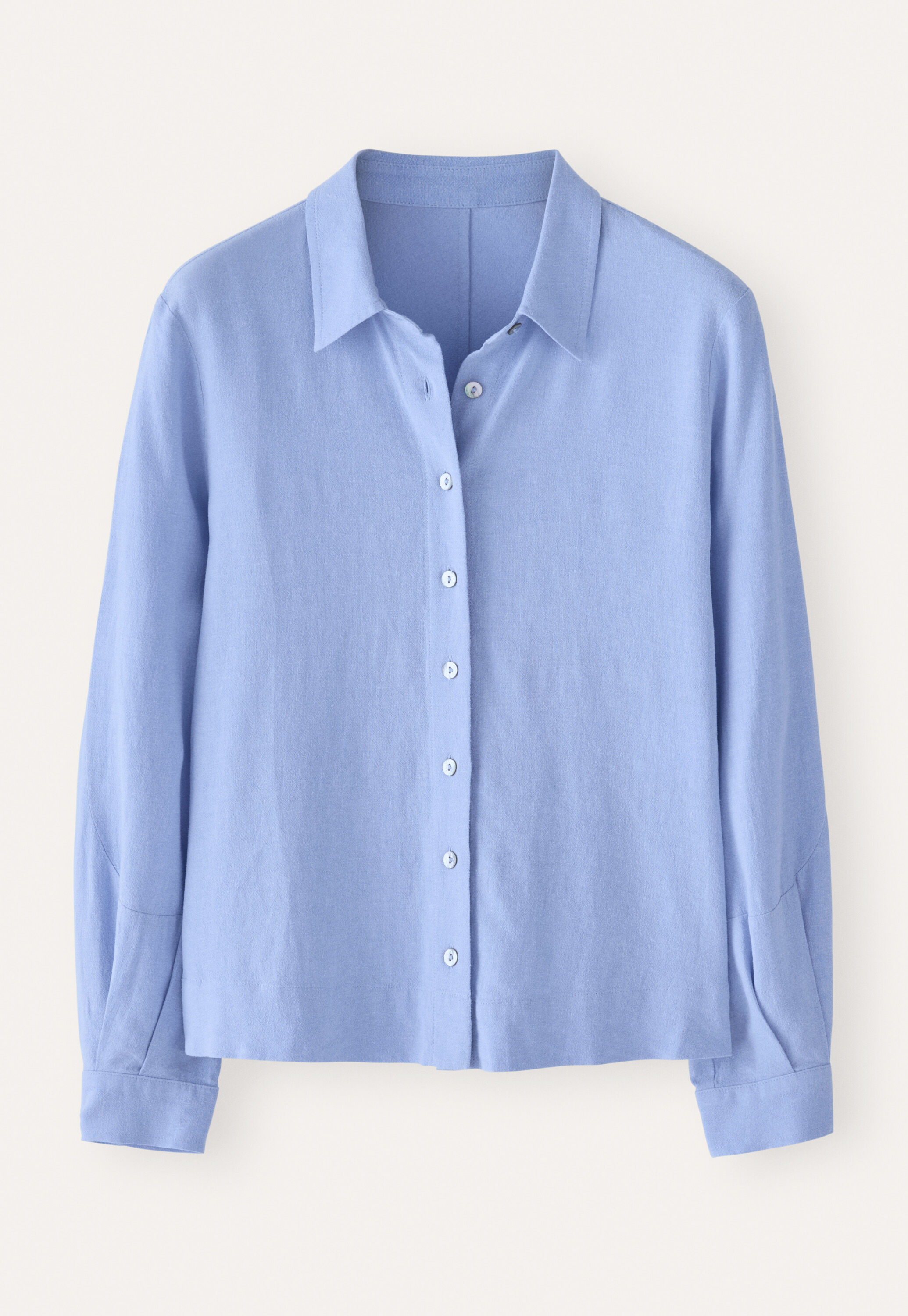 Bluse mit geschwungenen &Auml;rmeln