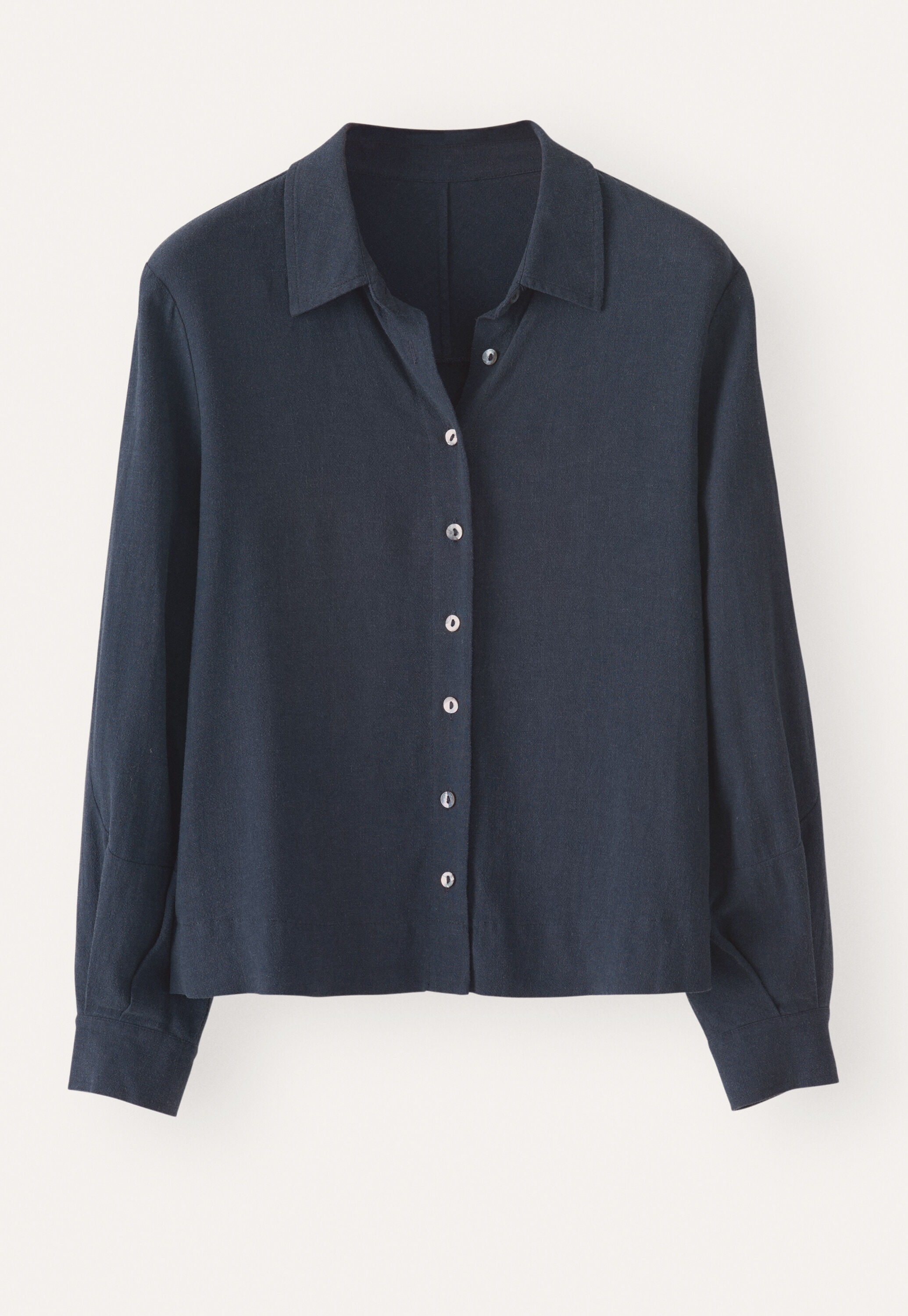 Bluse mit geschwungenen &Auml;rmeln