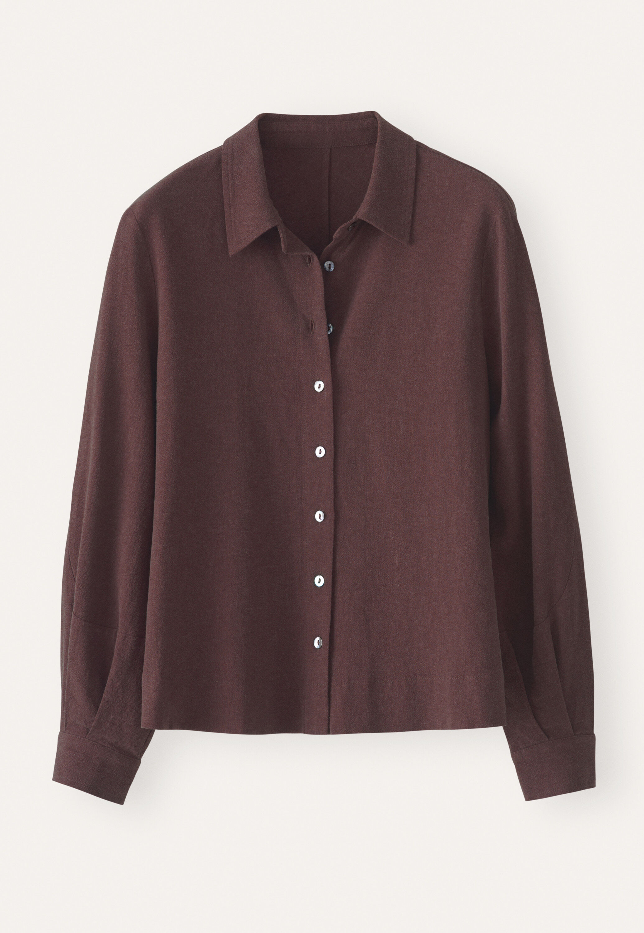 Bluse mit geschwungenen &Auml;rmeln