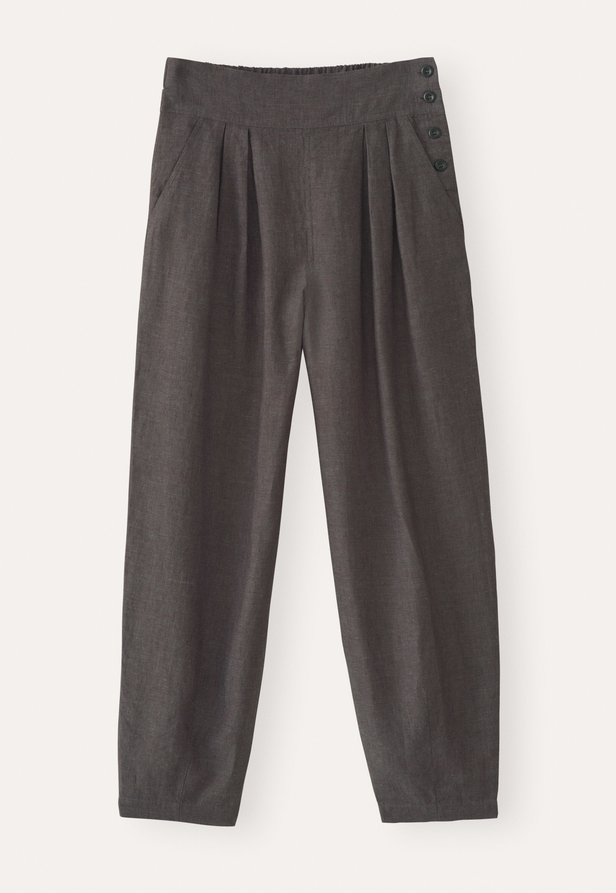 K&uuml;rzer geschnittene Bundfaltenhose