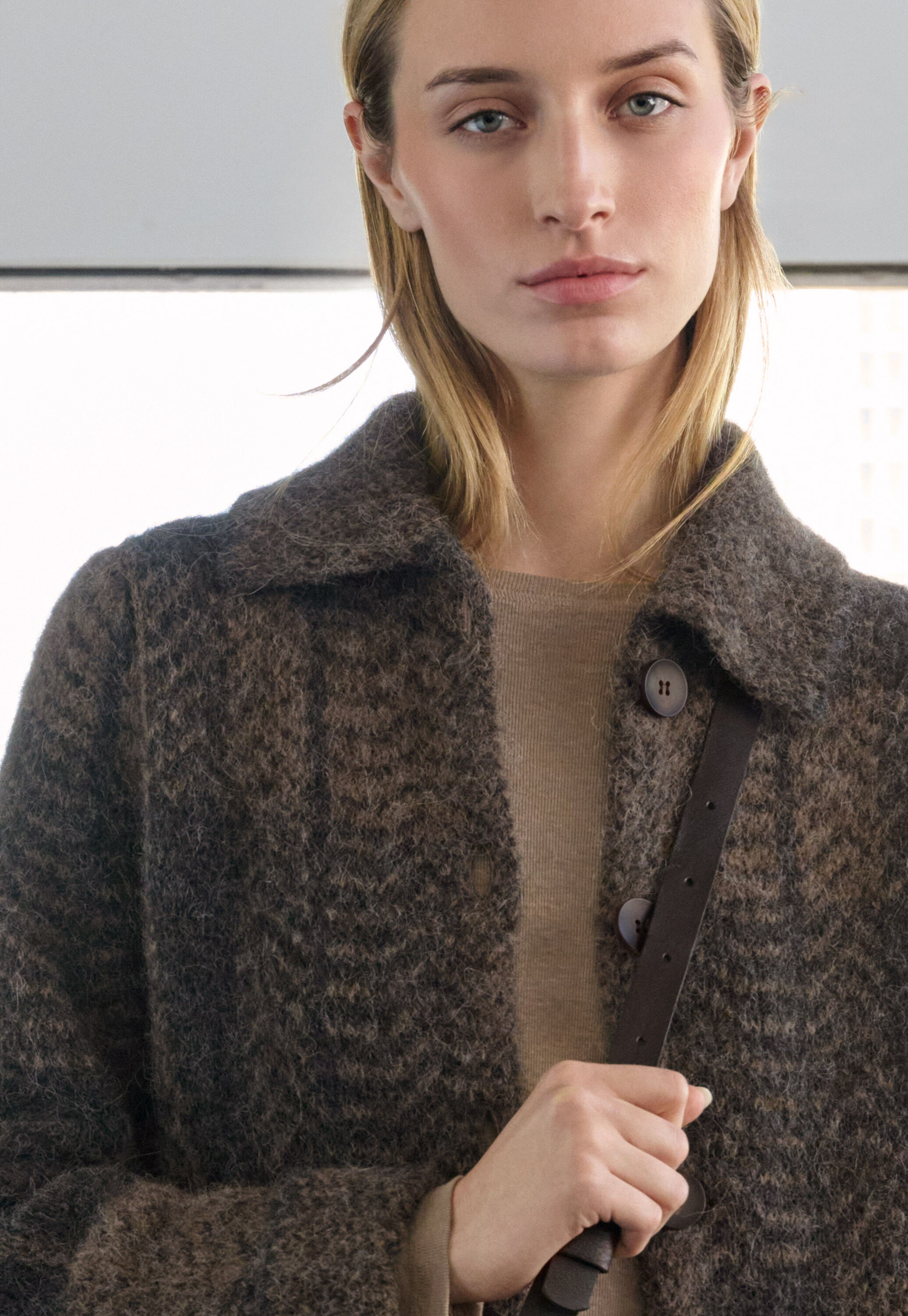 Gestrickte Jacke