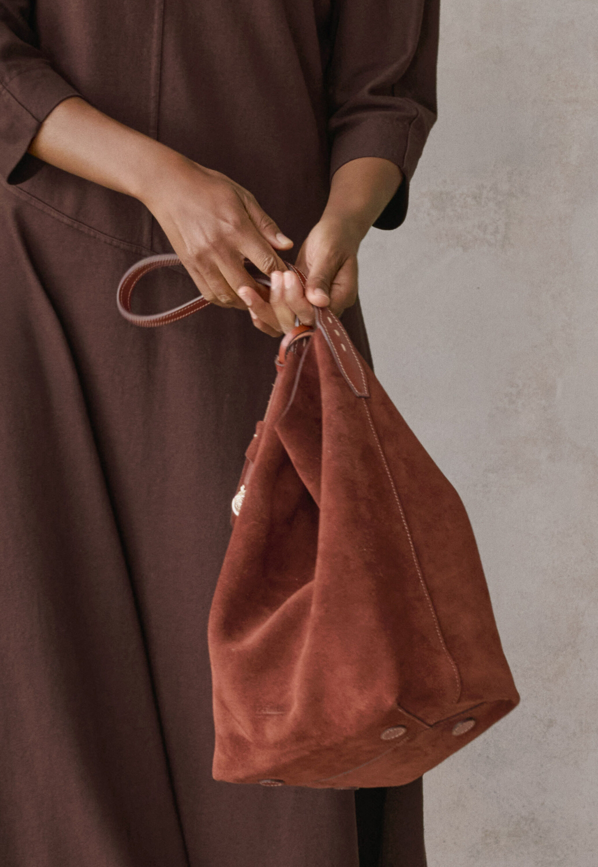 Bucket-Bag, Kastanie, large