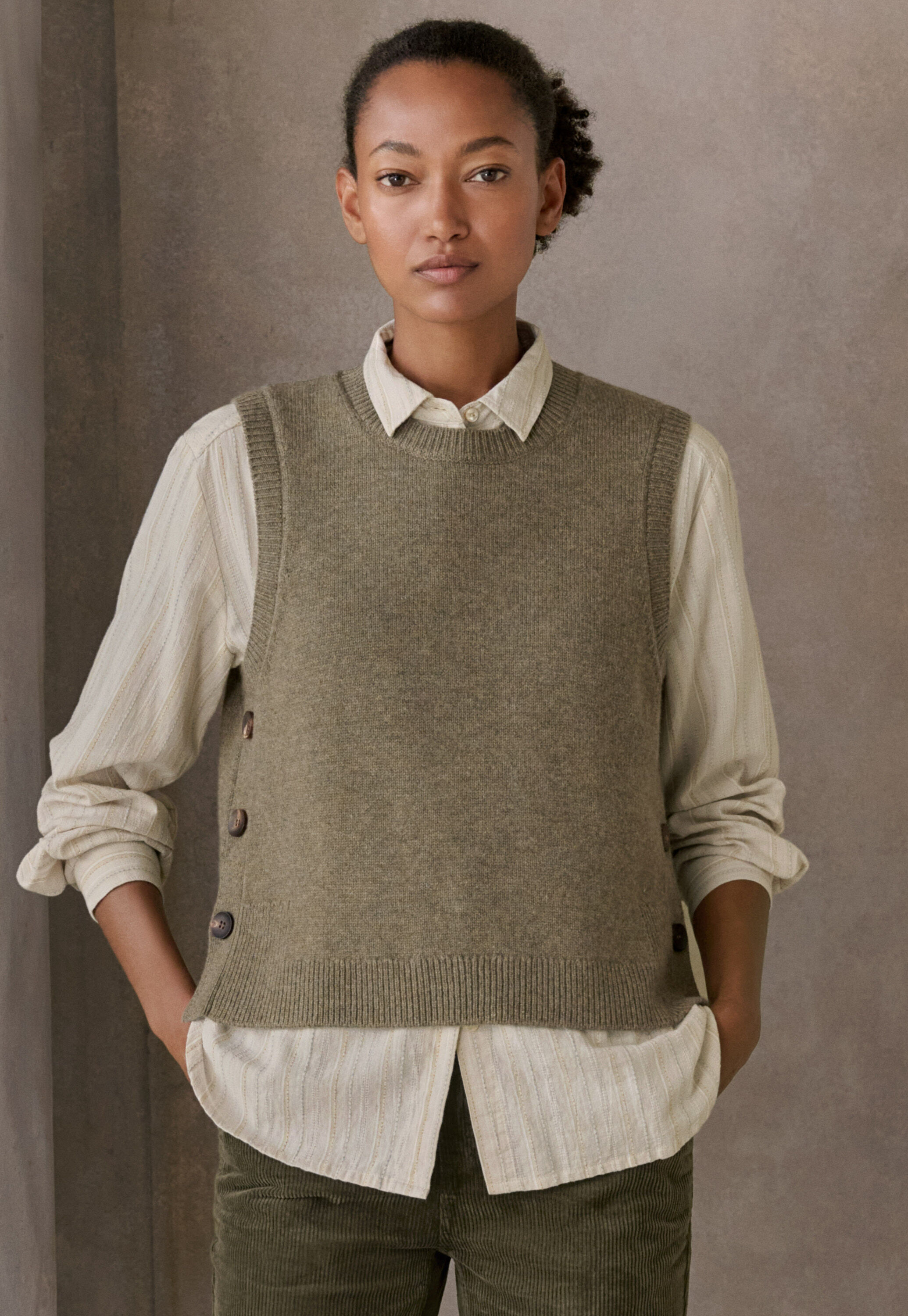 &Auml;rmelloser Pullover