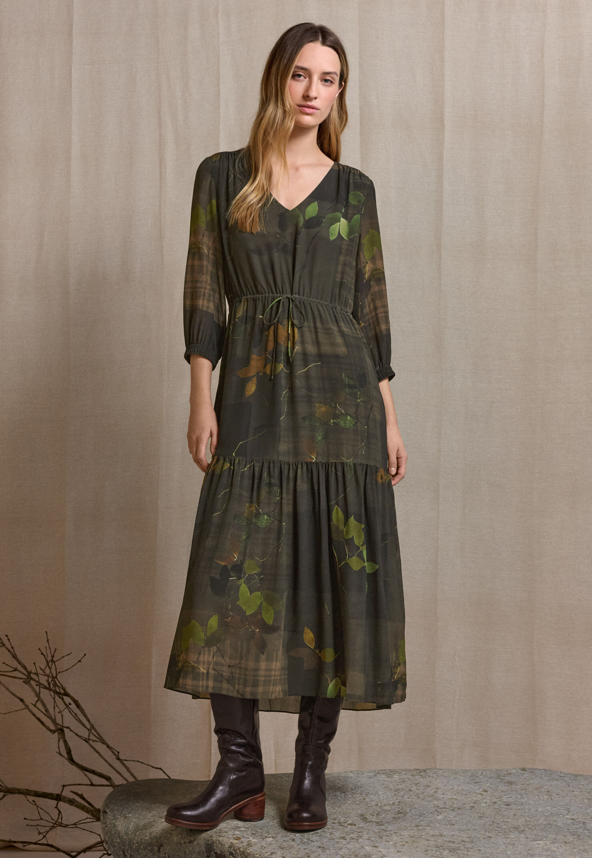 Bluse mit aufgesetzter Tasche
