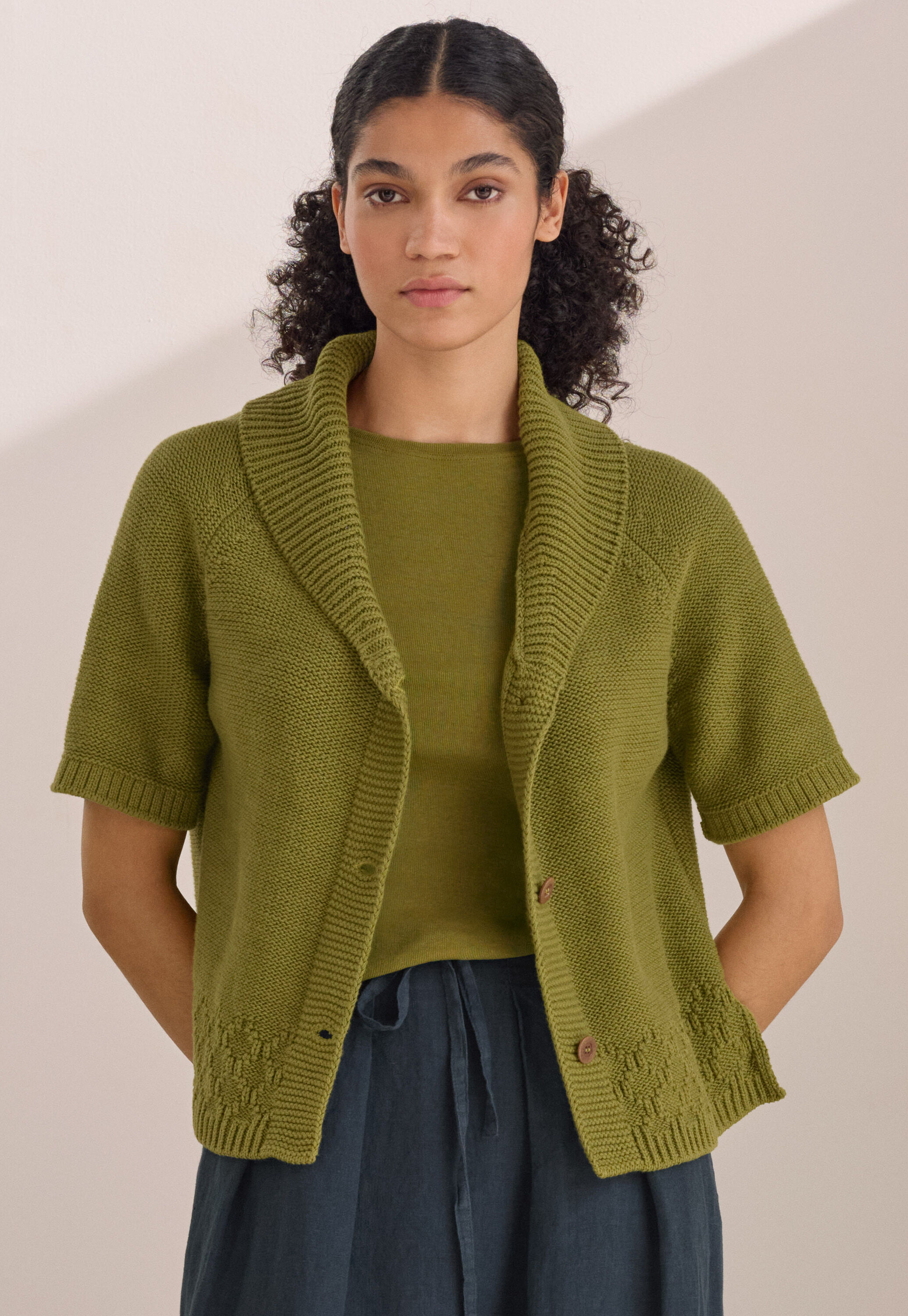 Handgestrickter Cardigan