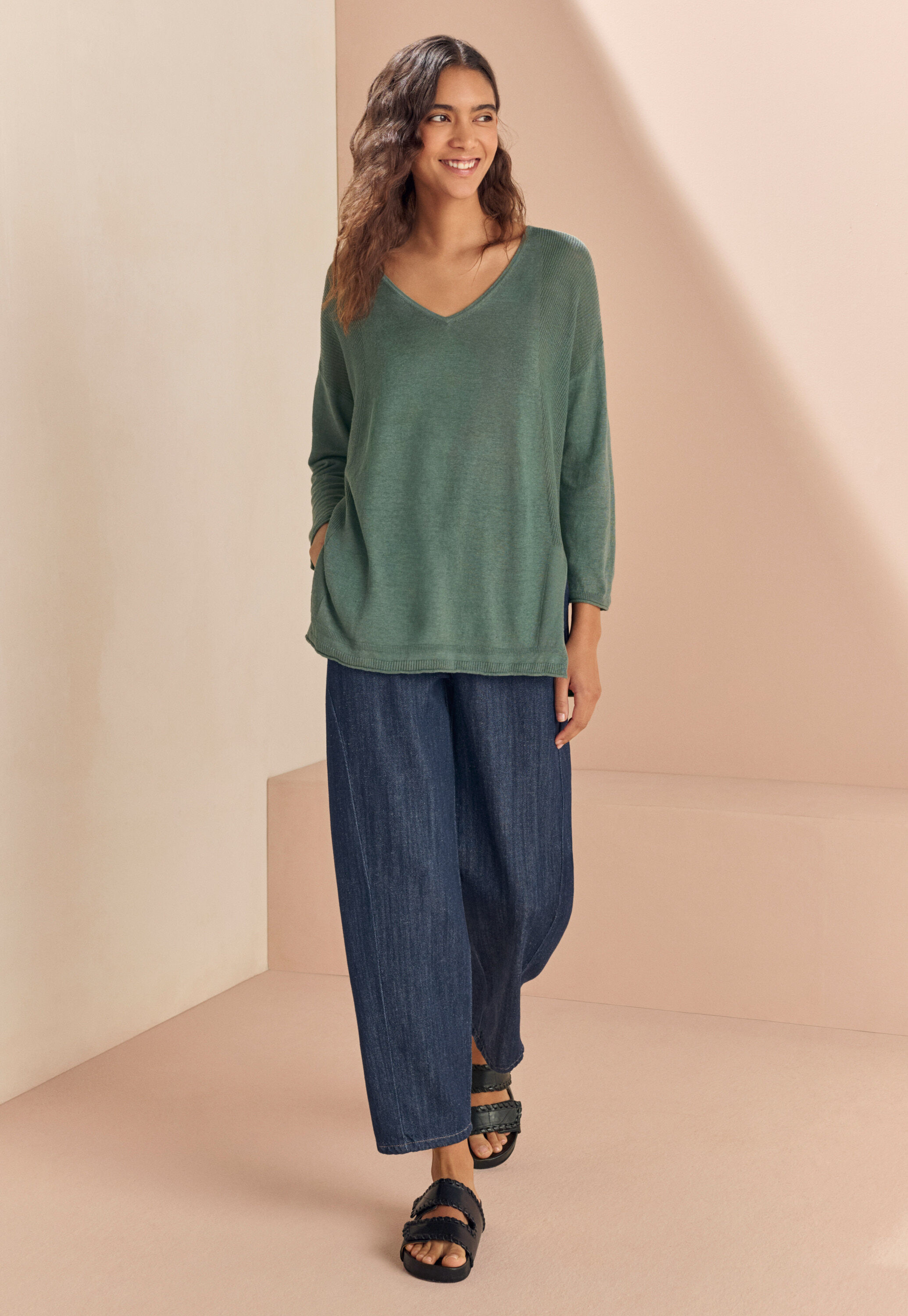 Pullover mit V-Ausschnitt
