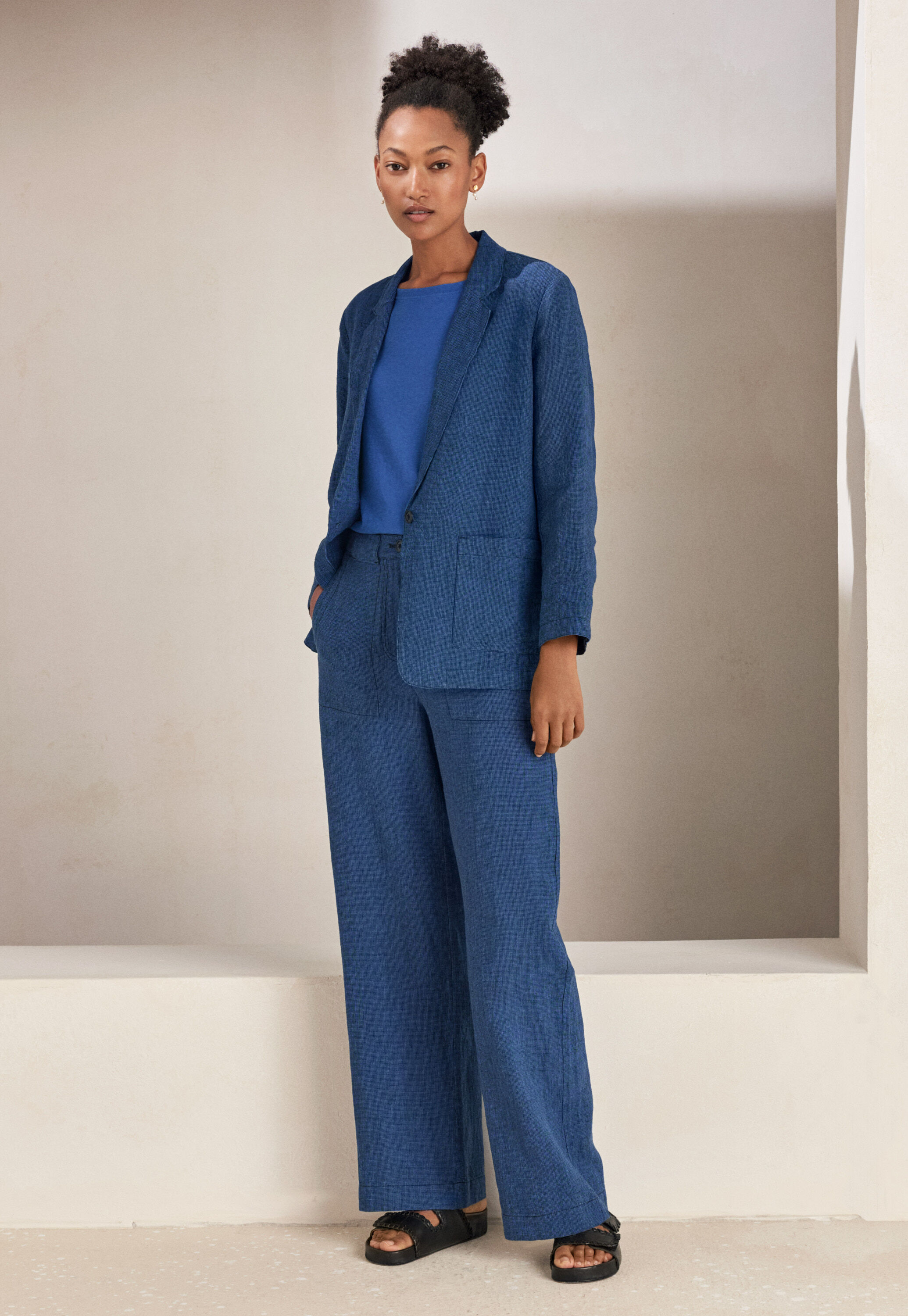 Lange Jacke, Blauschwarz, large