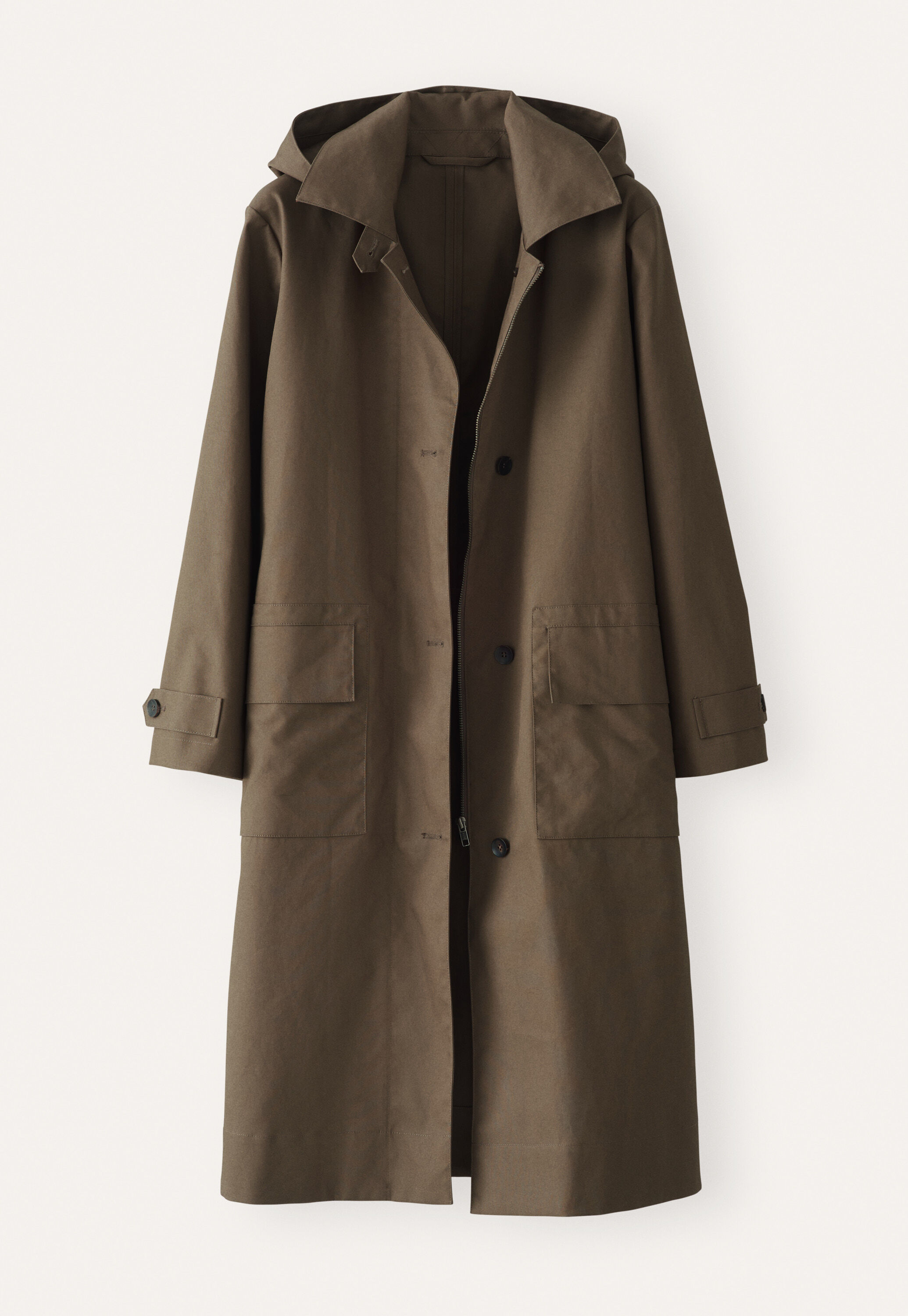 Trenchcoat mit Kapuze