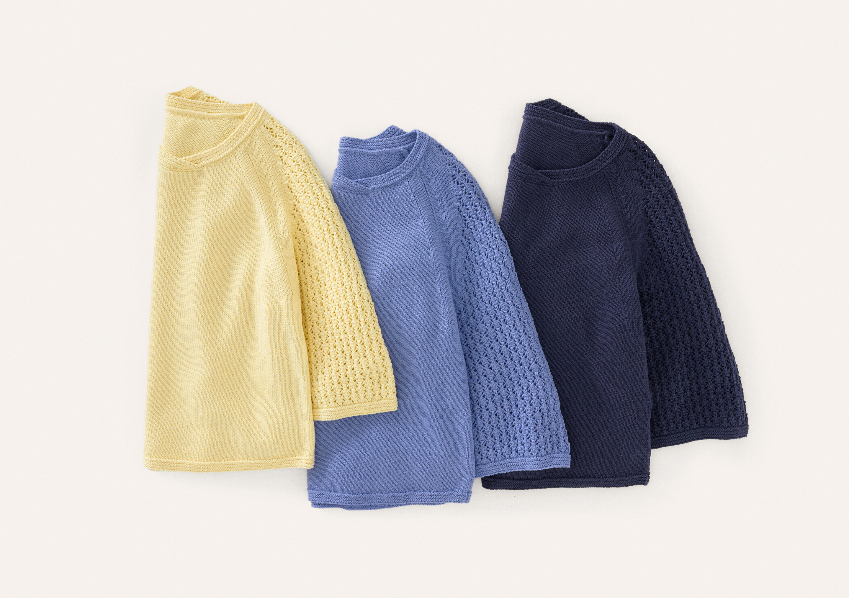 Pullover mit gerippten &Auml;rmeln