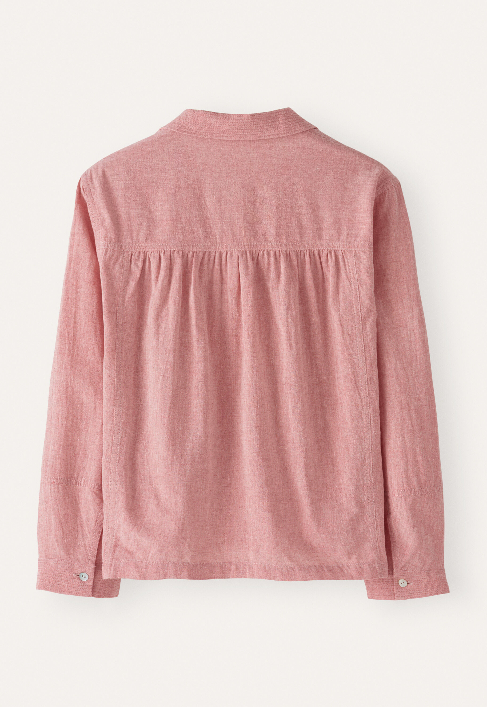 Bluse mit rundem Kragen