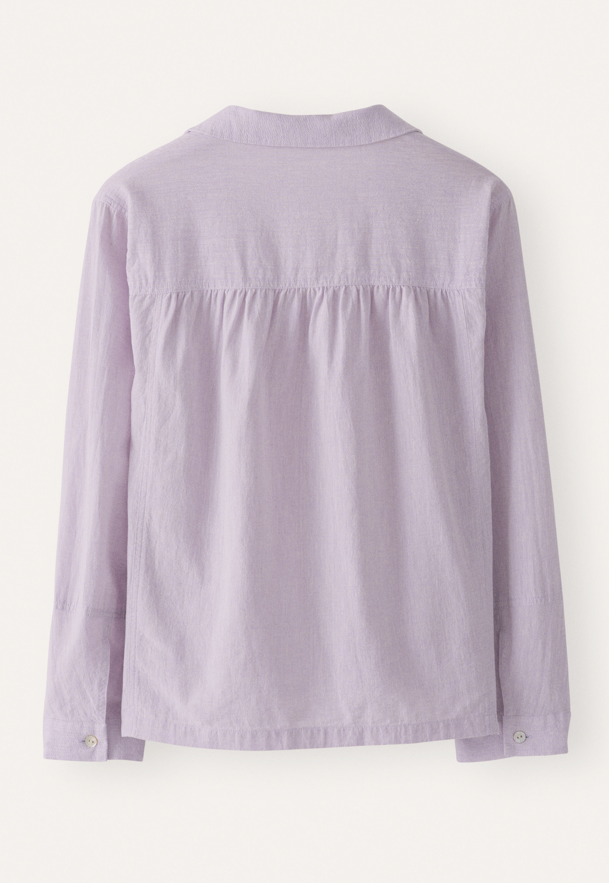 Bluse mit rundem Kragen