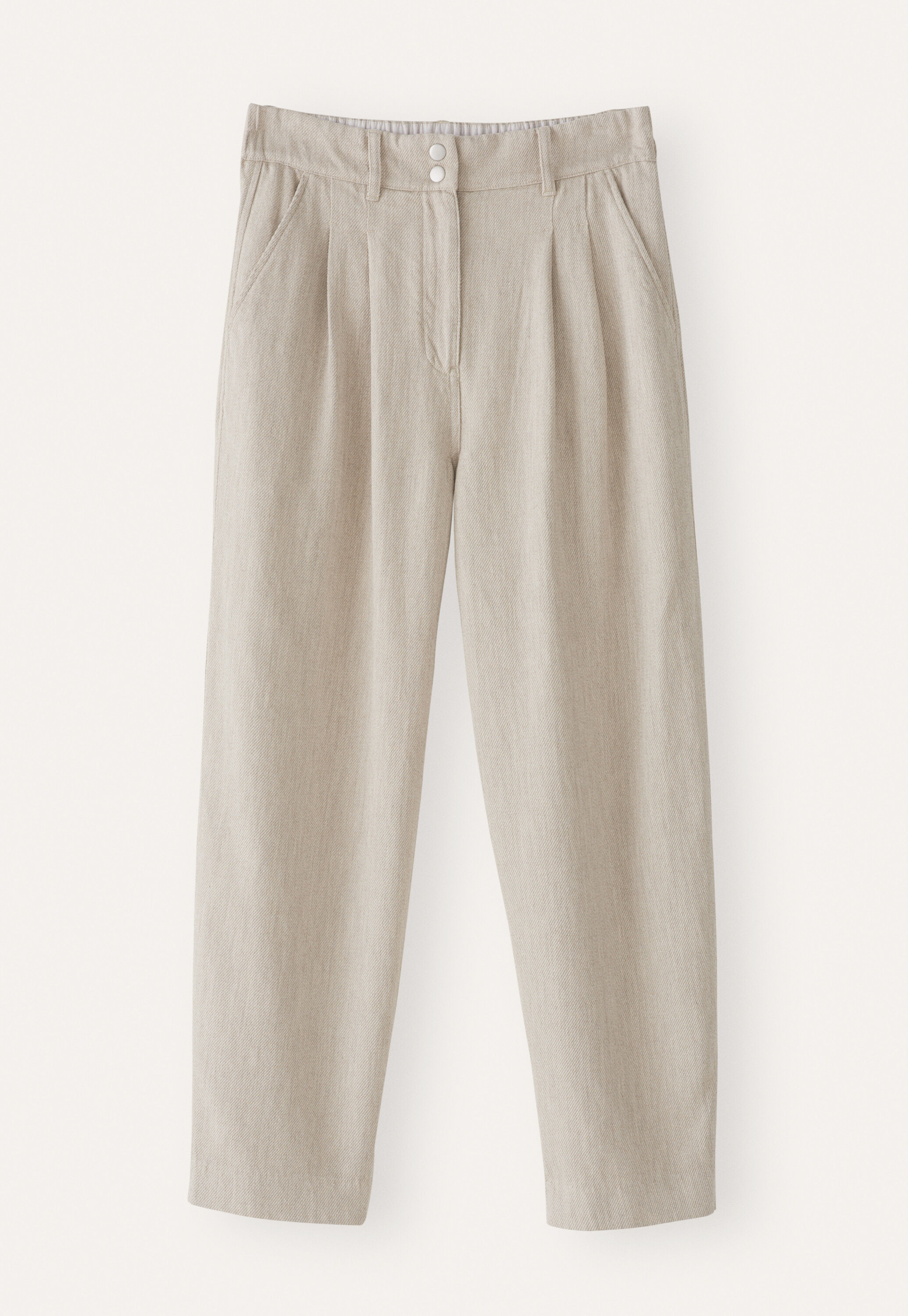 Schmal zulaufende Hose, Rehbraun, large