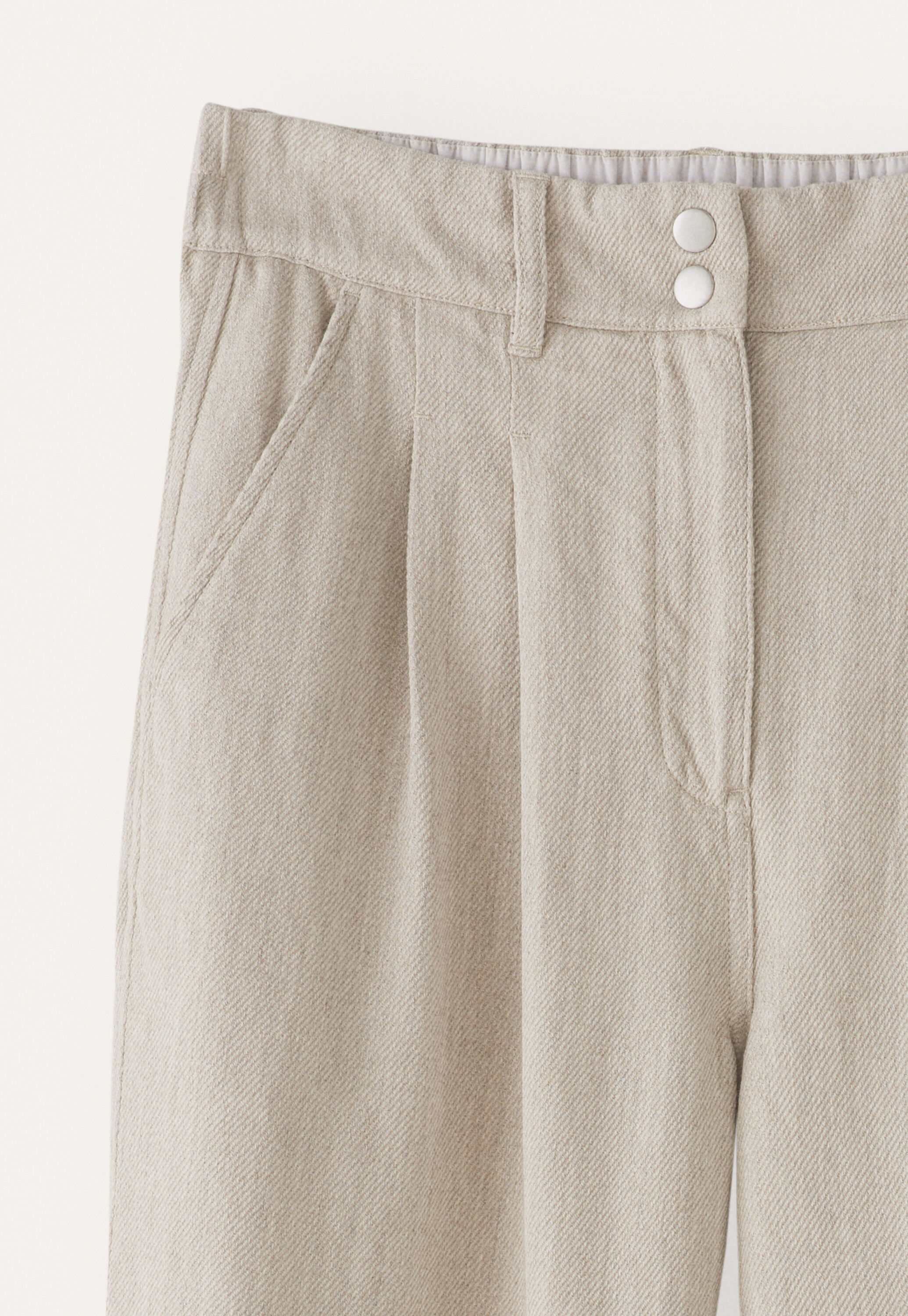 Schmal zulaufende Hose, Rehbraun, large