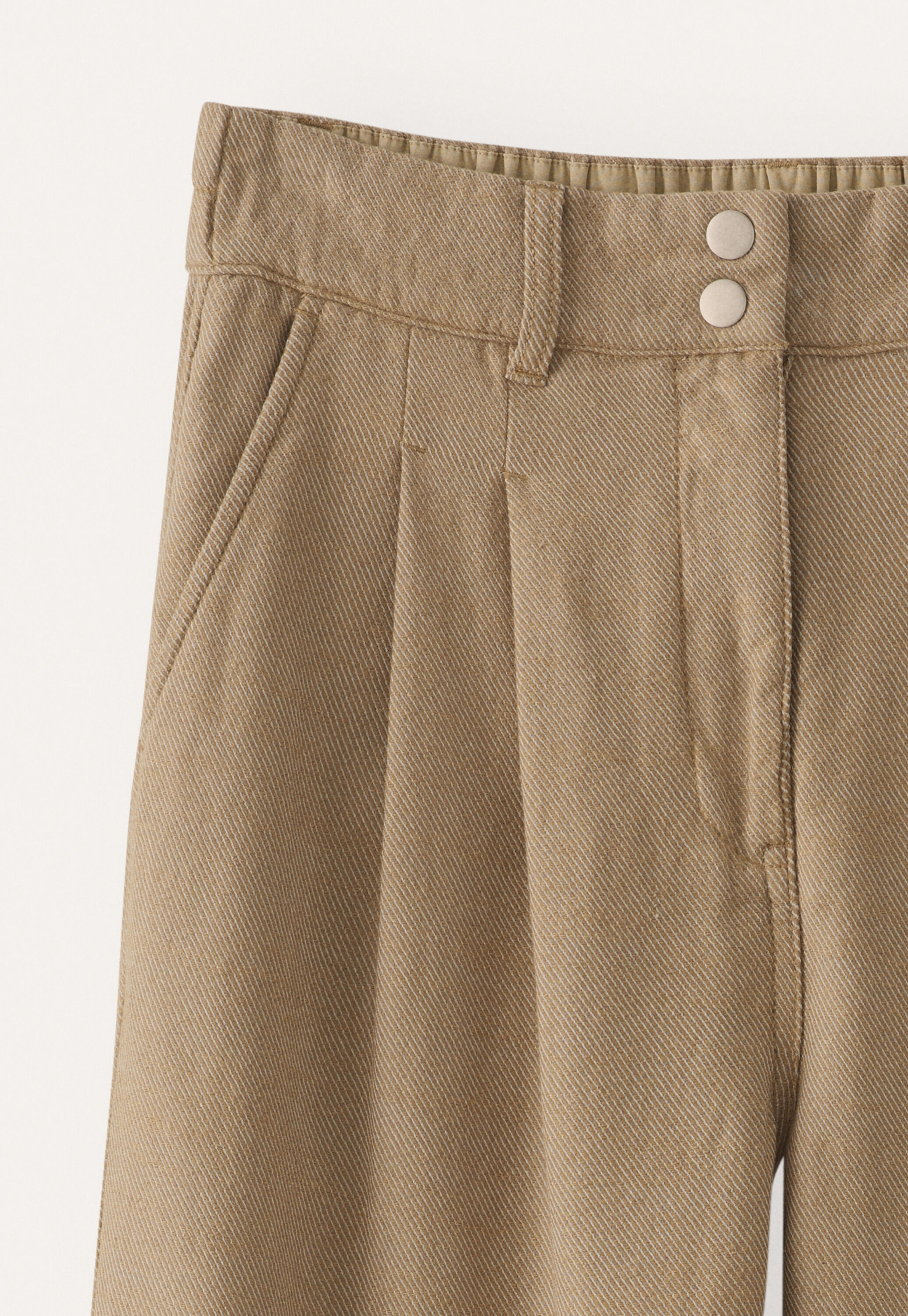 Schmal zulaufende Hose, Kamelgrau, large