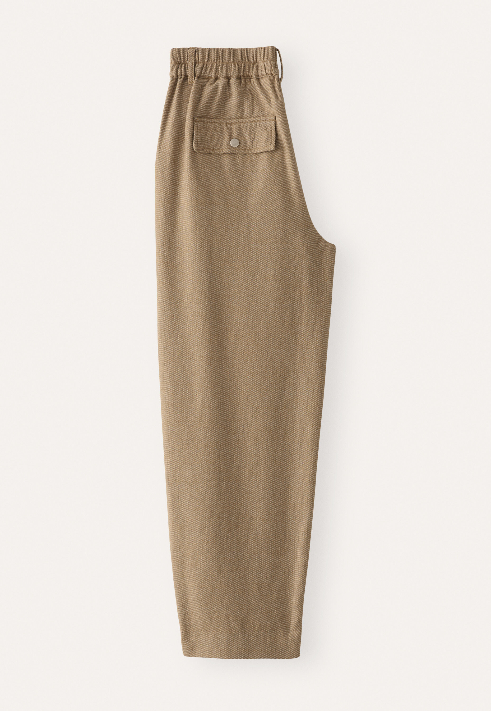 Schmal zulaufende Hose, Kamelgrau, large