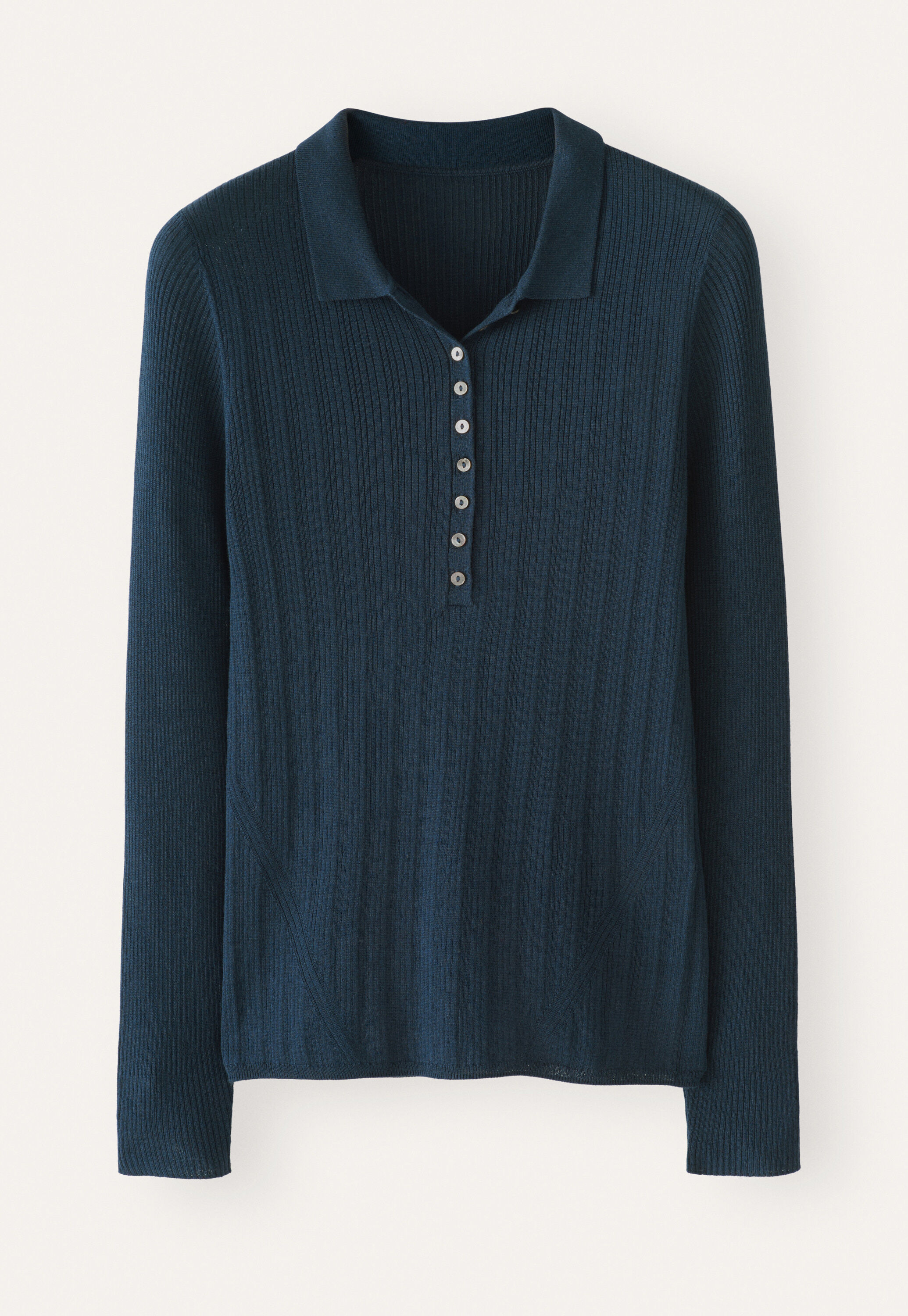 Bluse mit rundem Kragen
