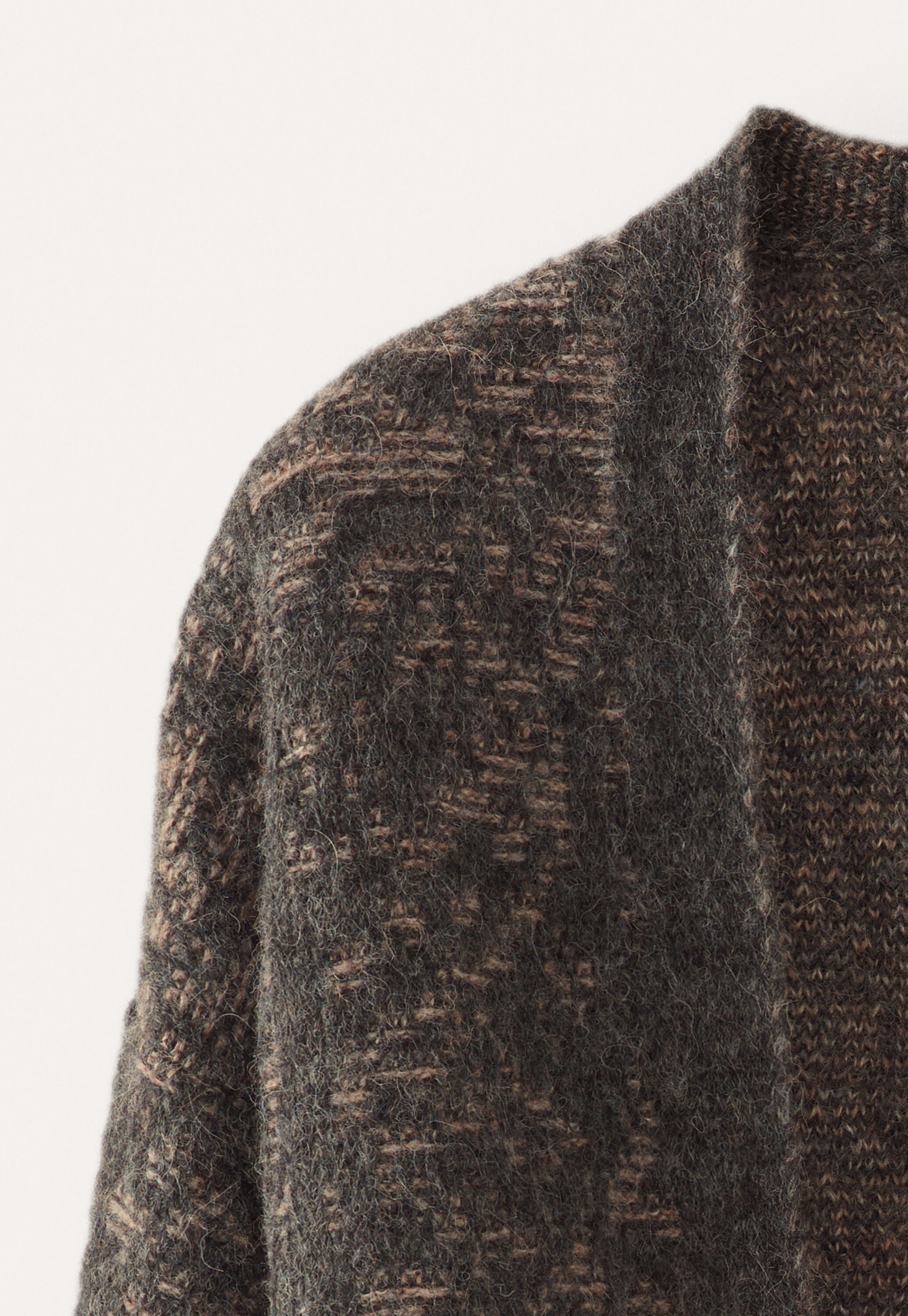 Kimono-Cardigan im Spitzenmuster, Kohlschwarz/Stein, large