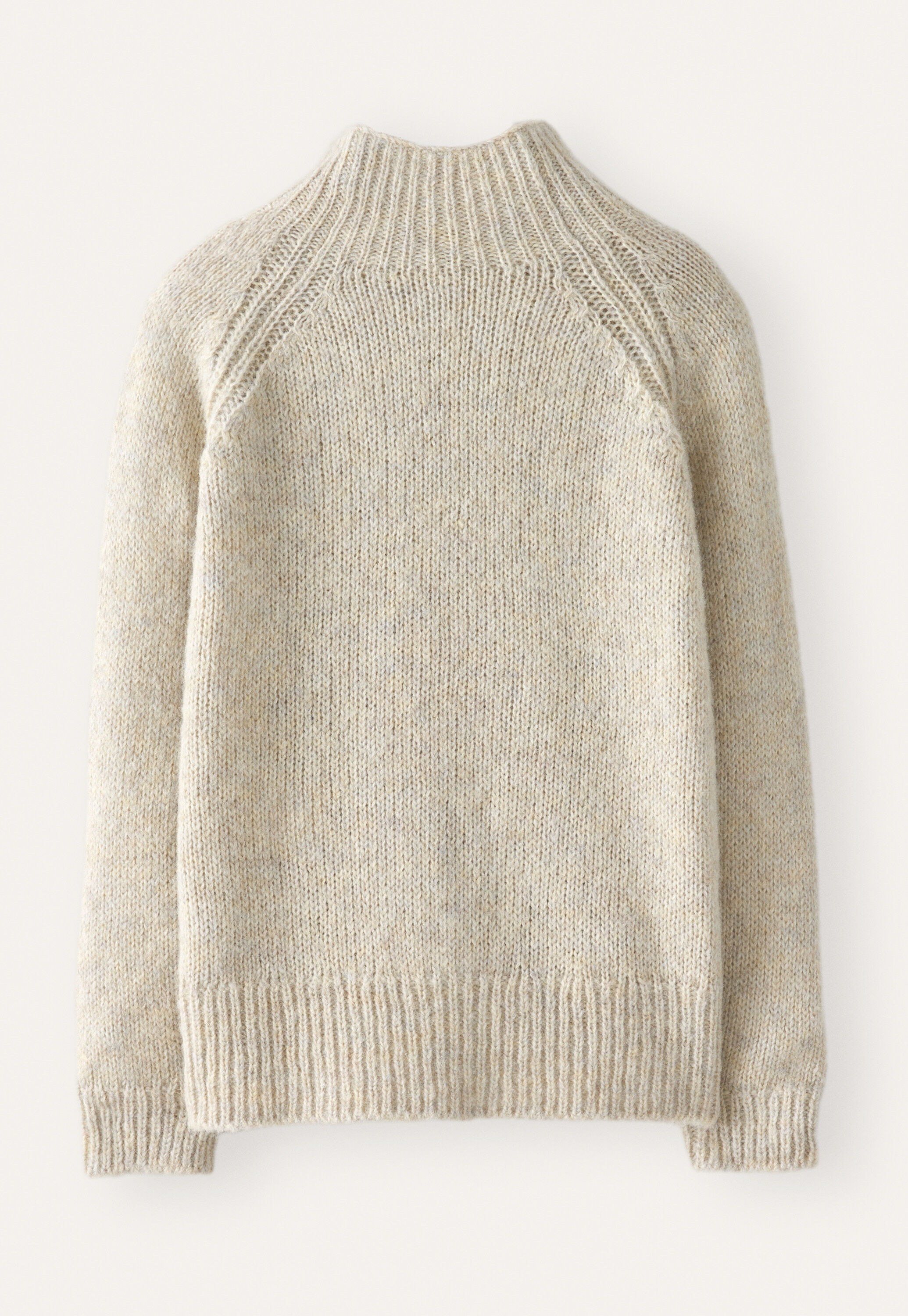 Raglanpullover mit Trichterkragen, Naturstein, large