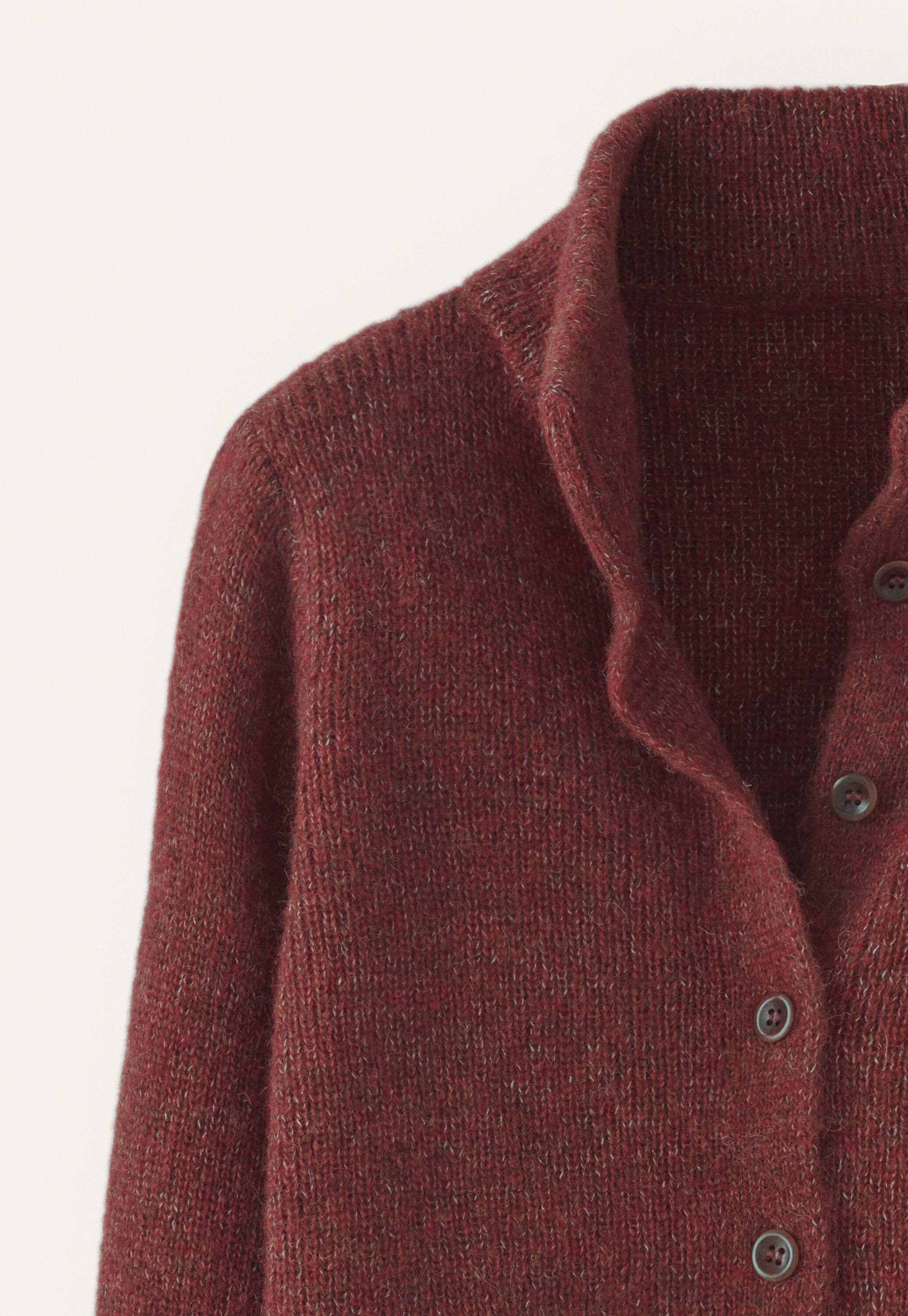Korbmuster-Pullover, Rostrot, large