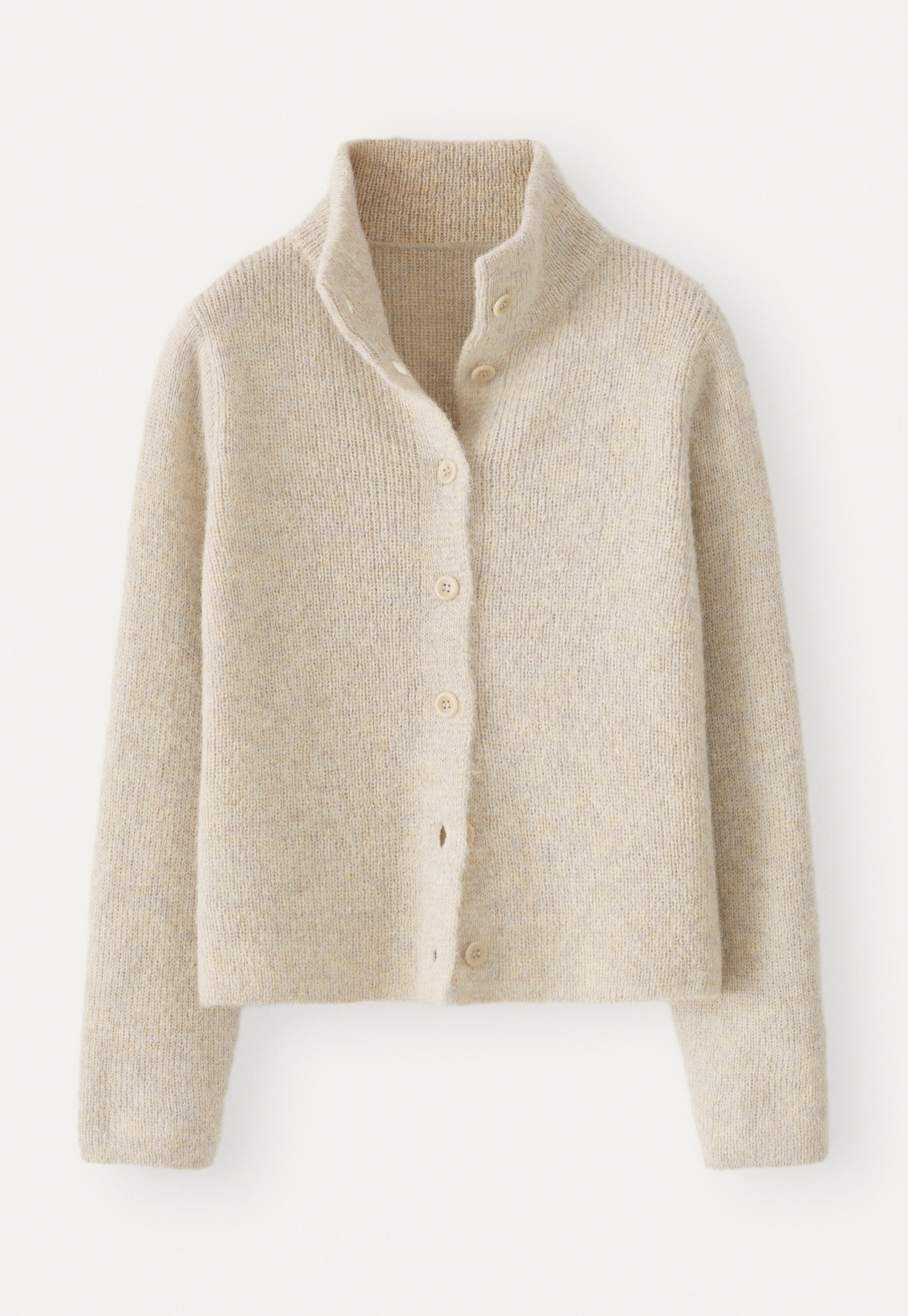 Korbmuster-Pullover, Naturstein, large