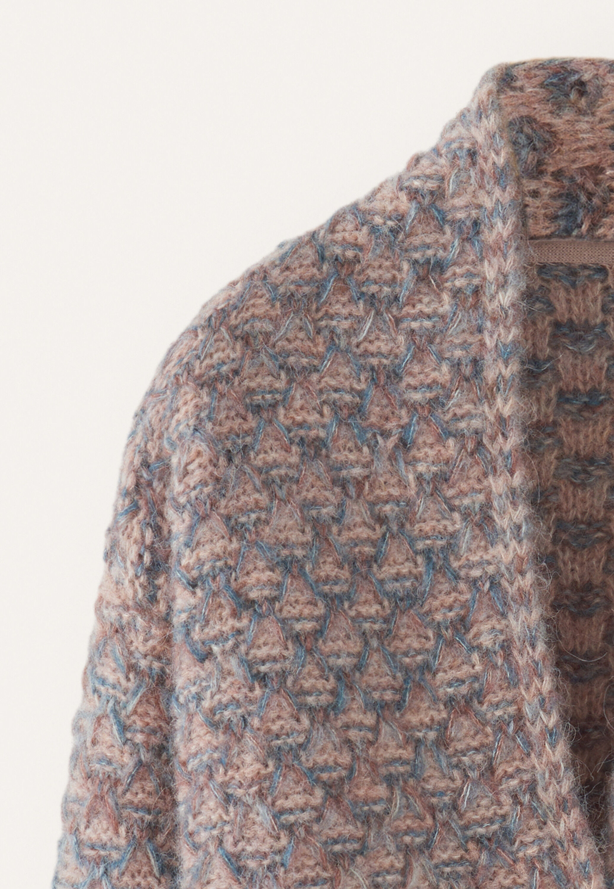 Wabenmuster-Cardigan, Ros&eacute;/Aquamarin, large