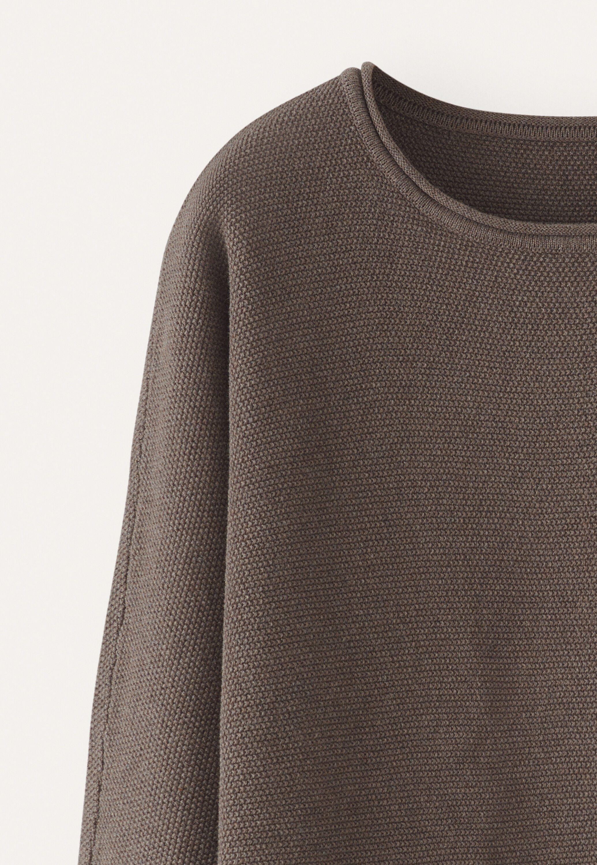 Perlmuster-Dolman-Pullover