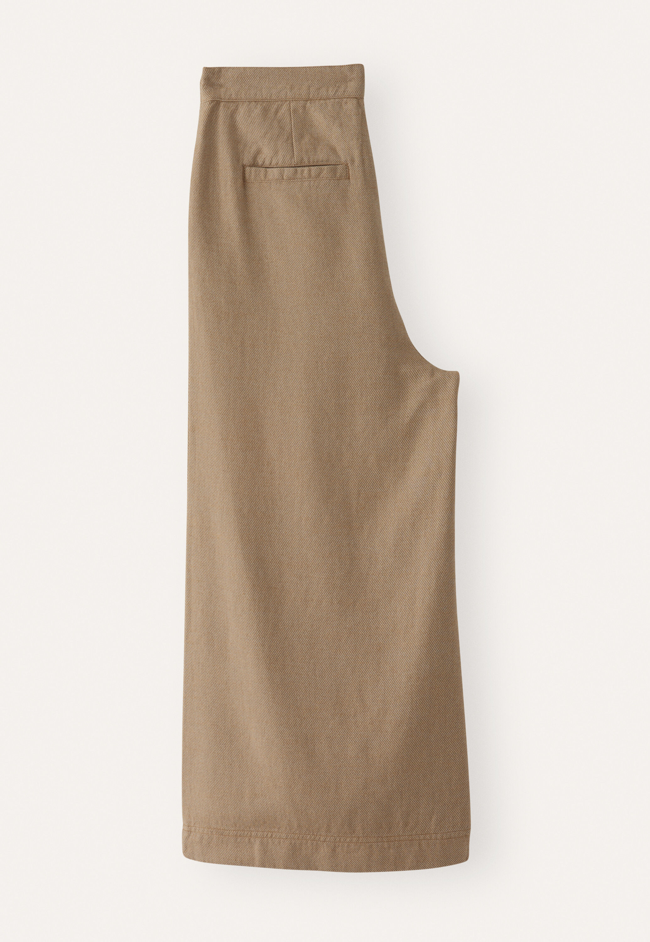 K&uuml;rzere, weite Hose, Kamel/Grau, large