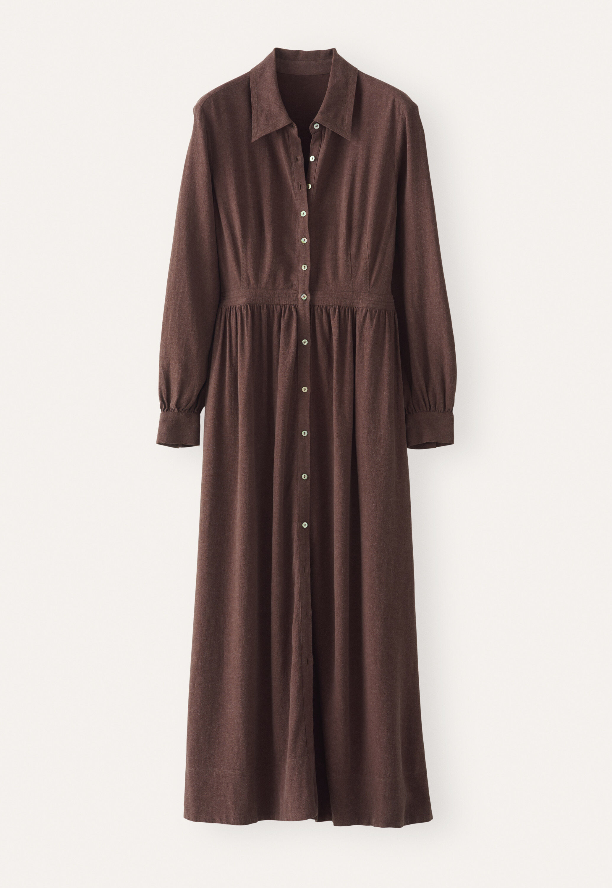 Langes Hemdkleid, Portwein, large