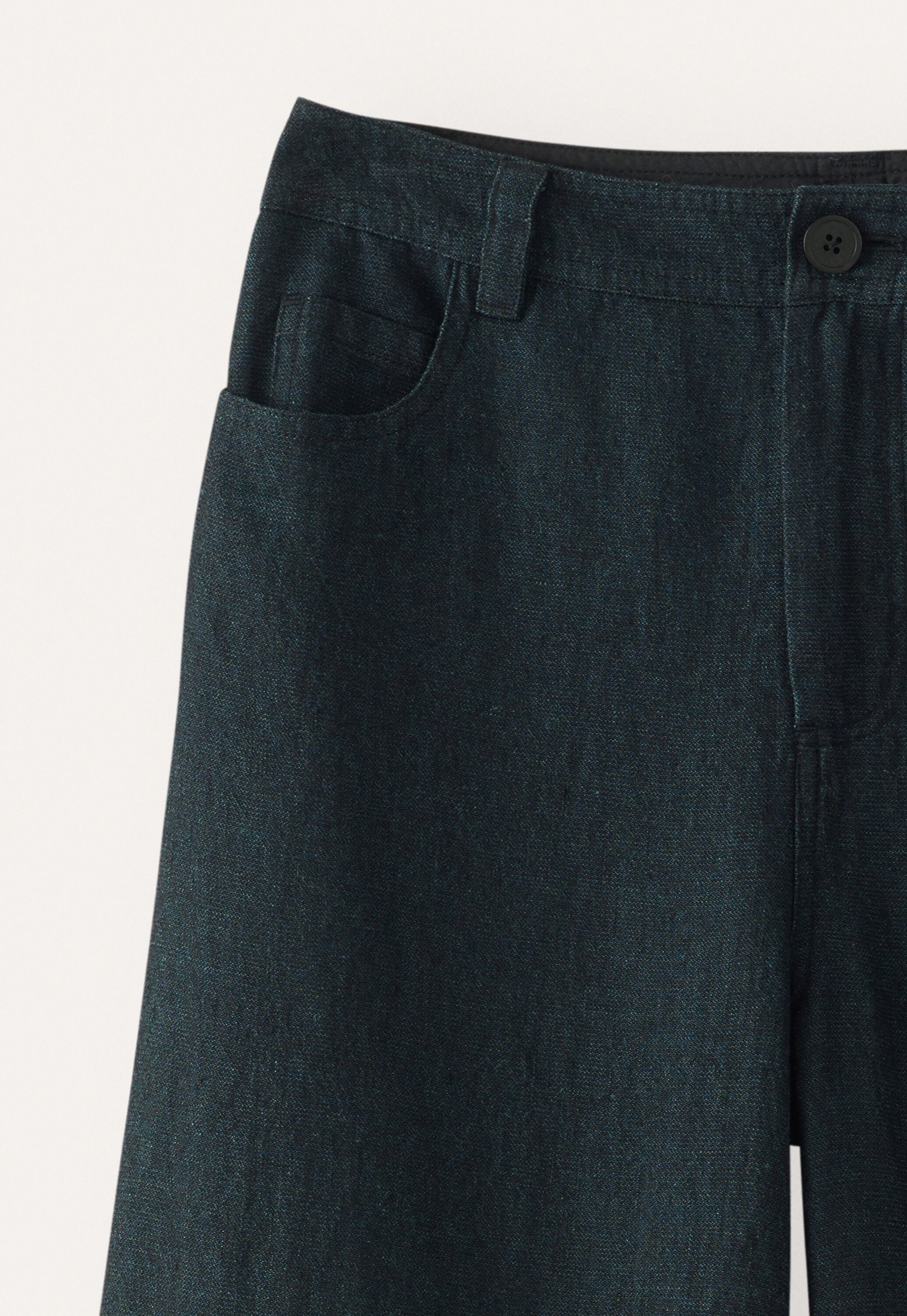 Weite Hose mit geradem Bein