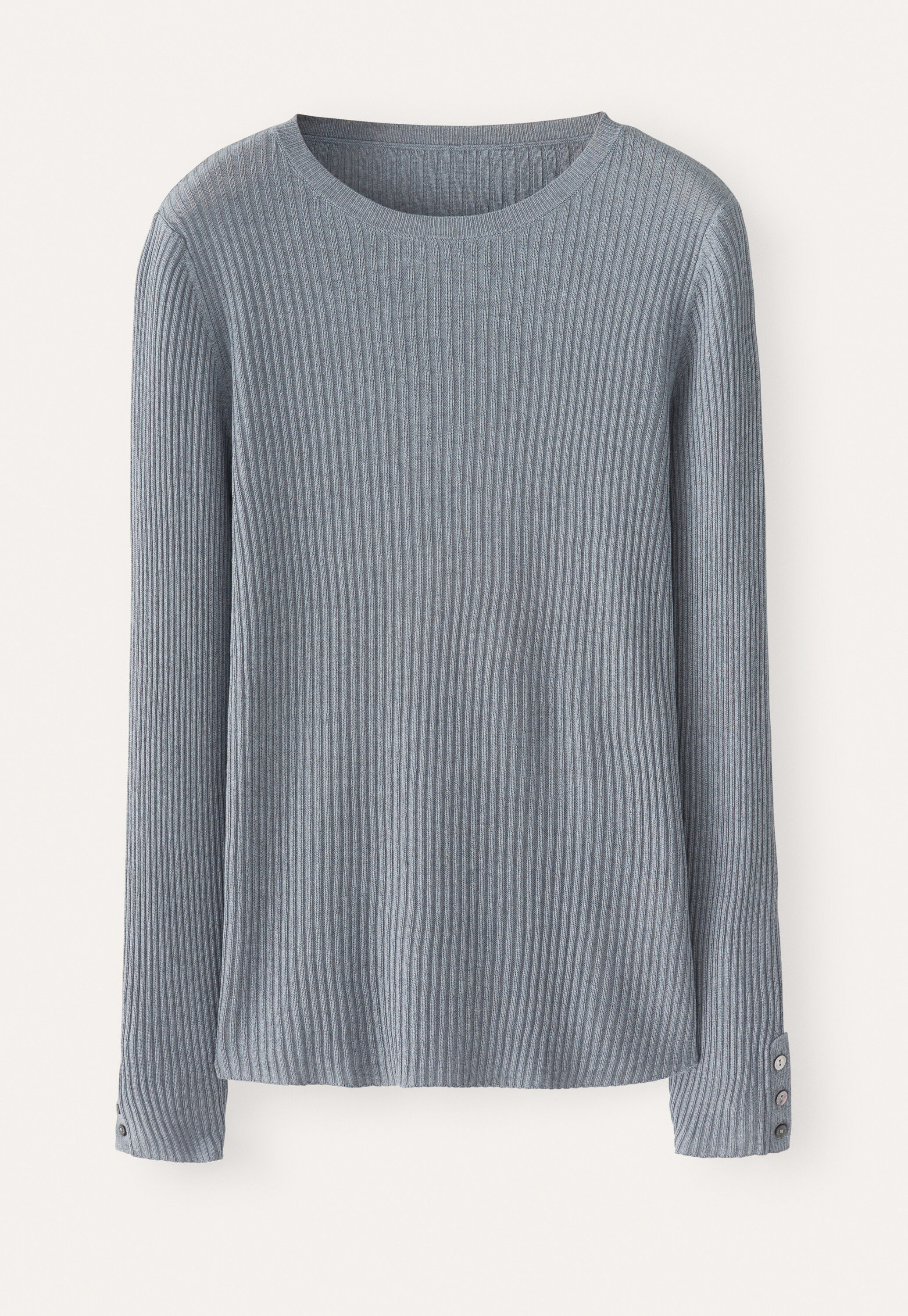 Bluse mit rundem Kragen