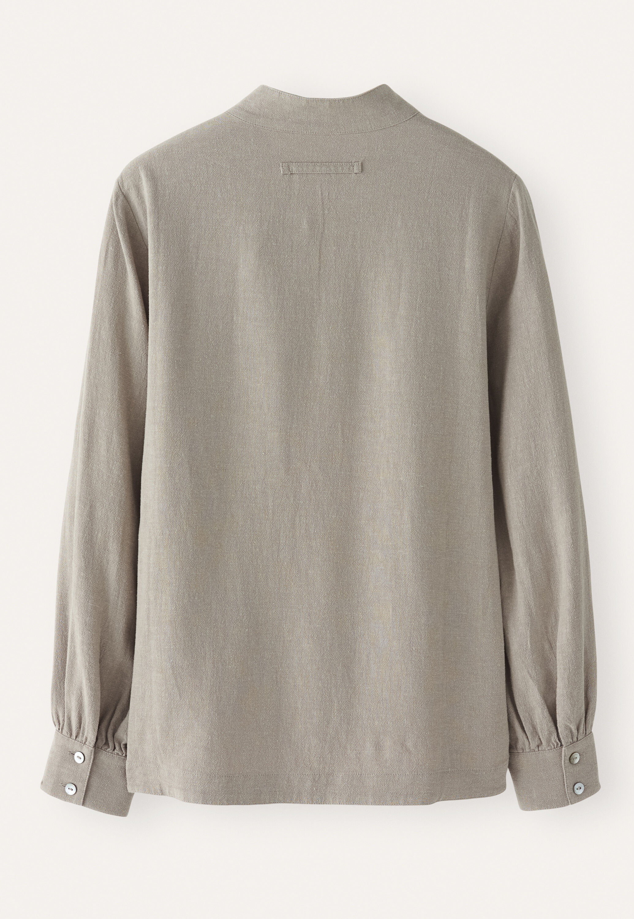 Bluse mit Trichterkragen