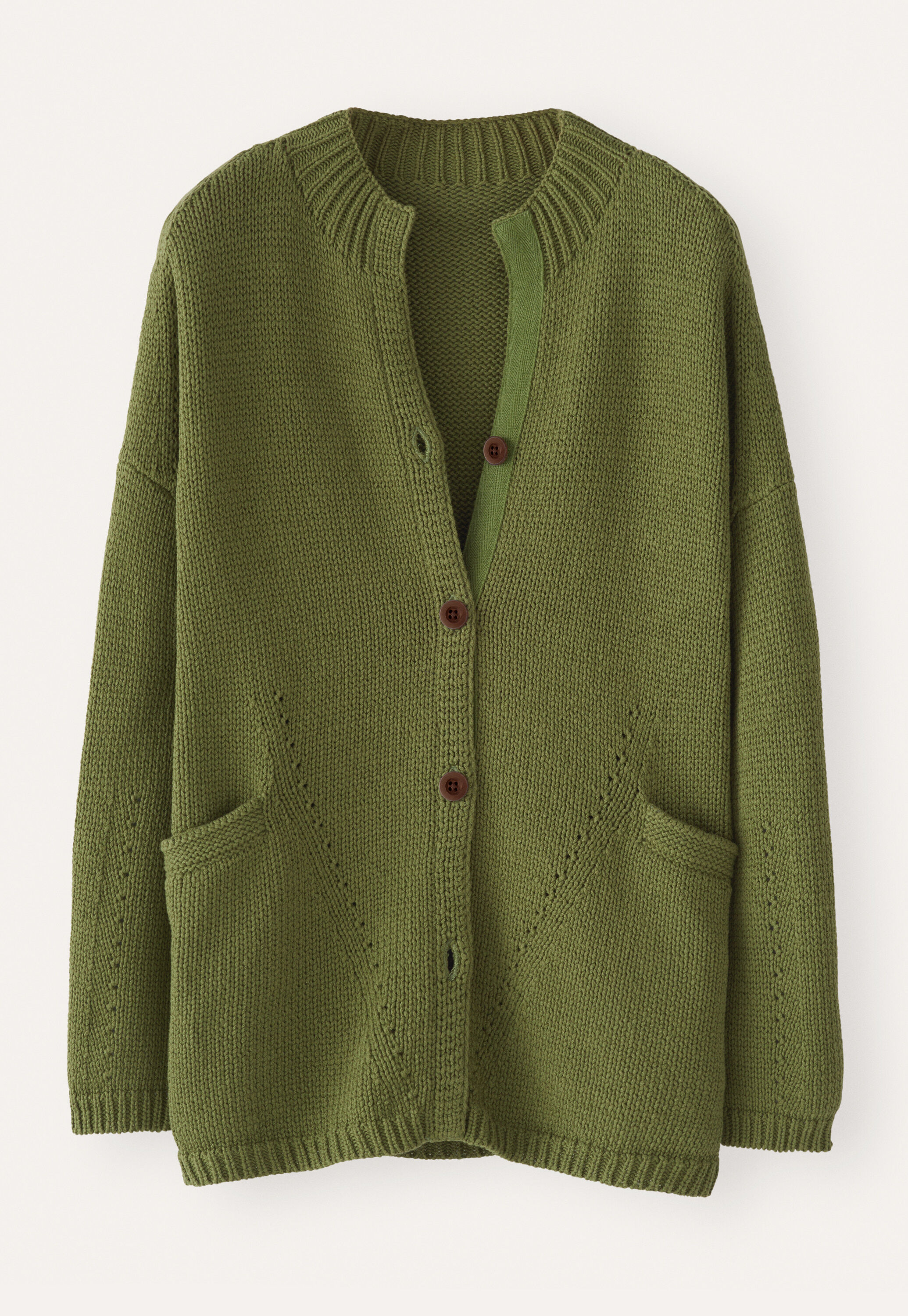 Trichterkragen-Cardigan