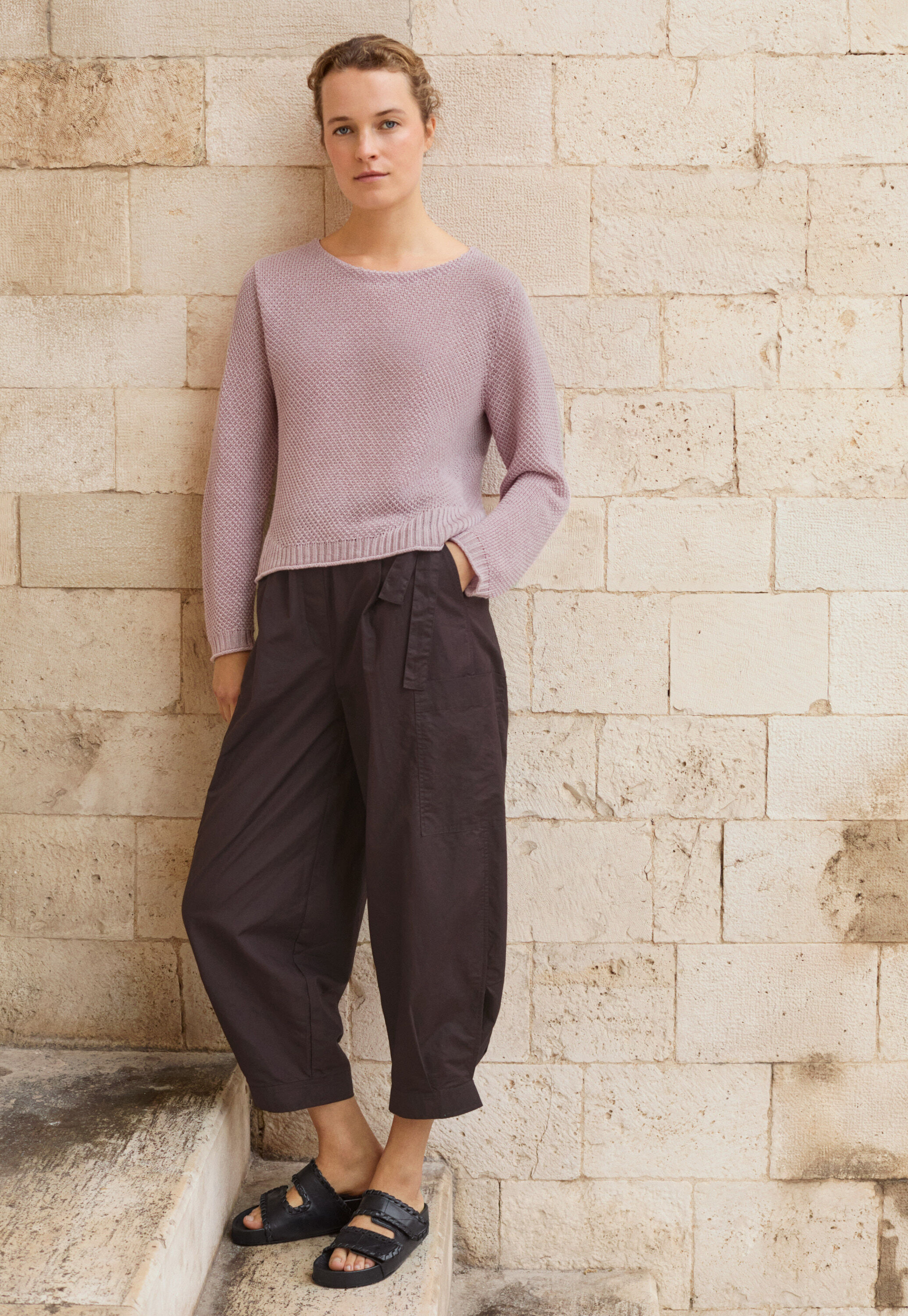 Pullover im Perlmuster