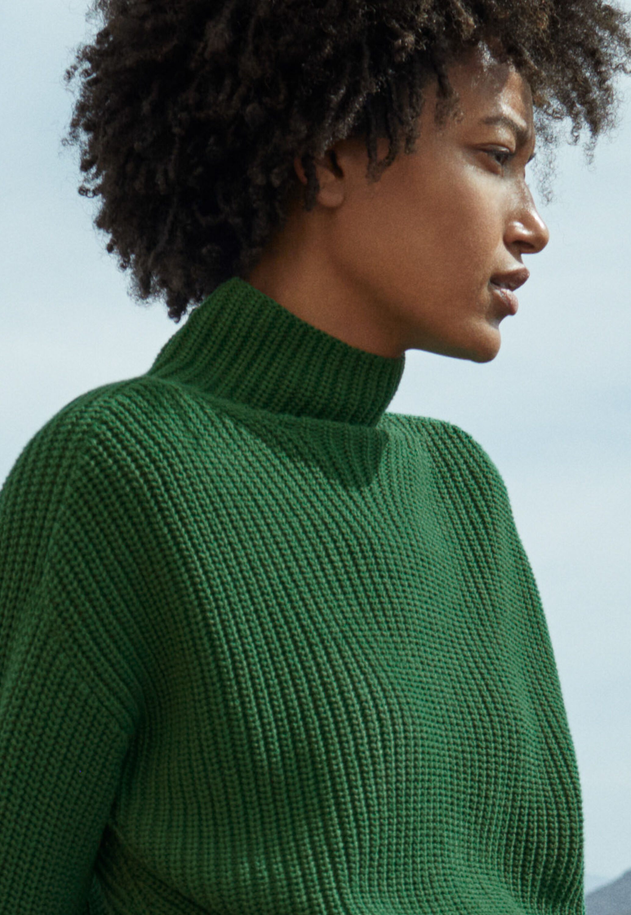 Pullover mit Trichterkragen
