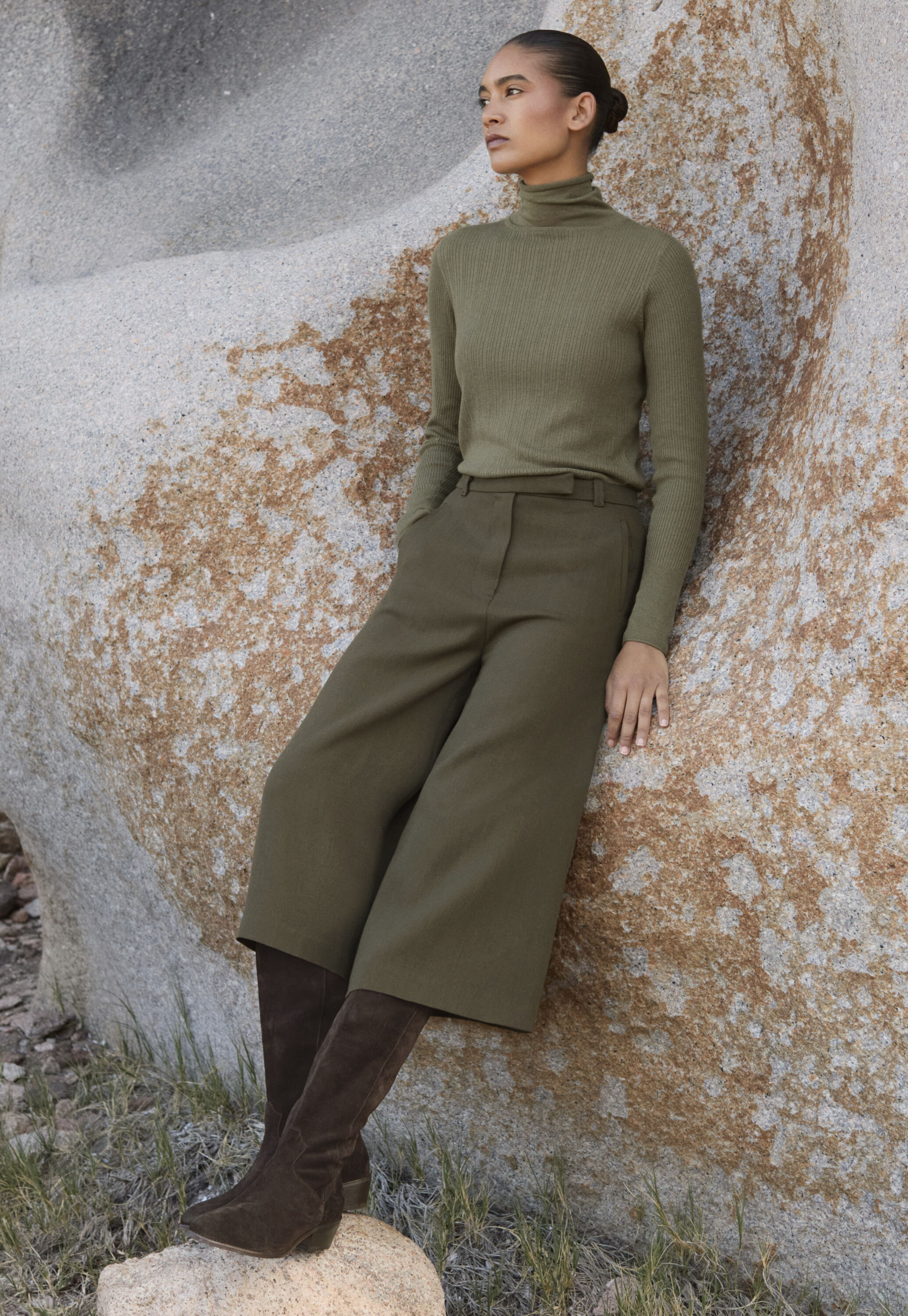 Gerippter Pullover