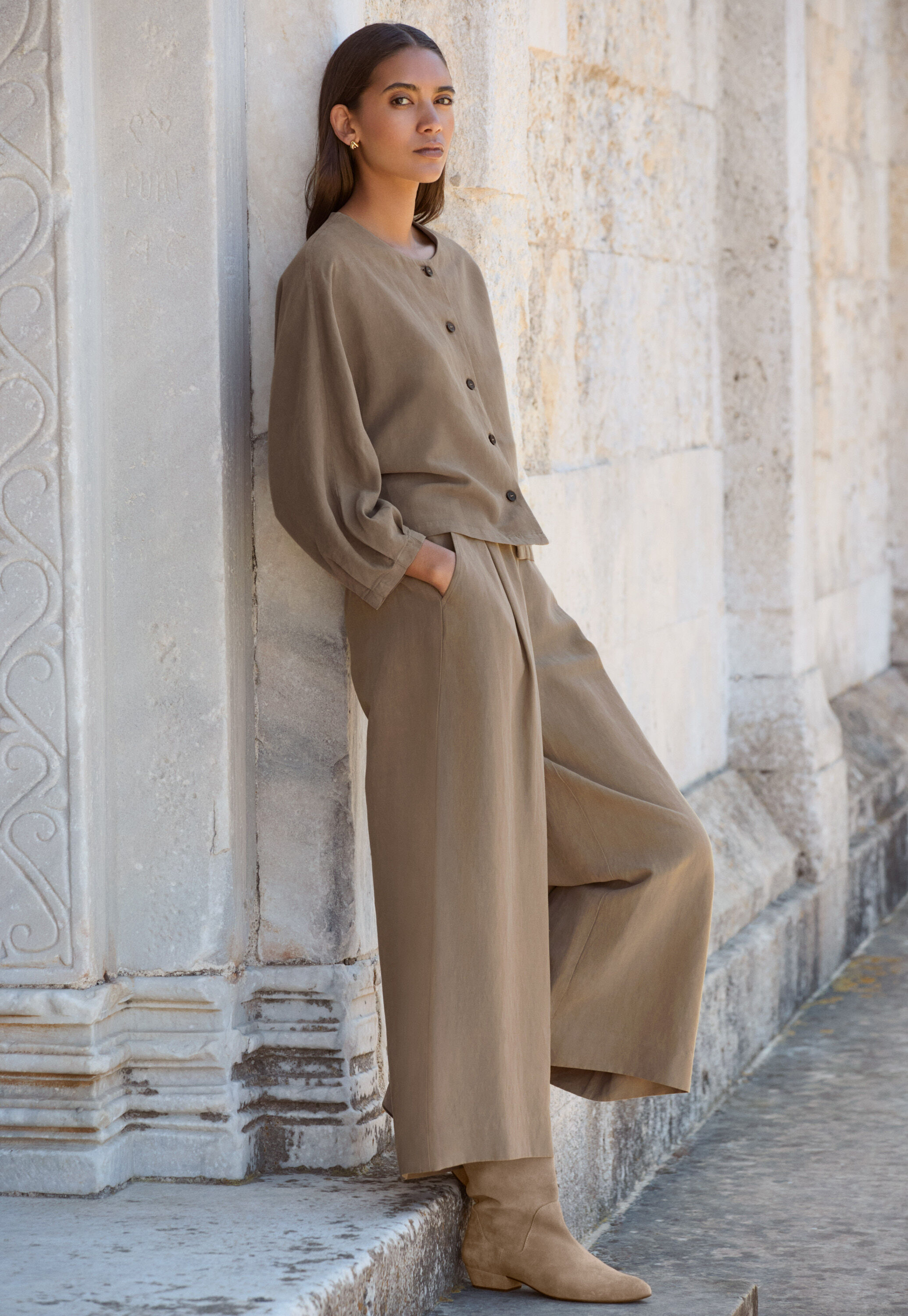 Jacke mit Dolman-&Auml;rmeln