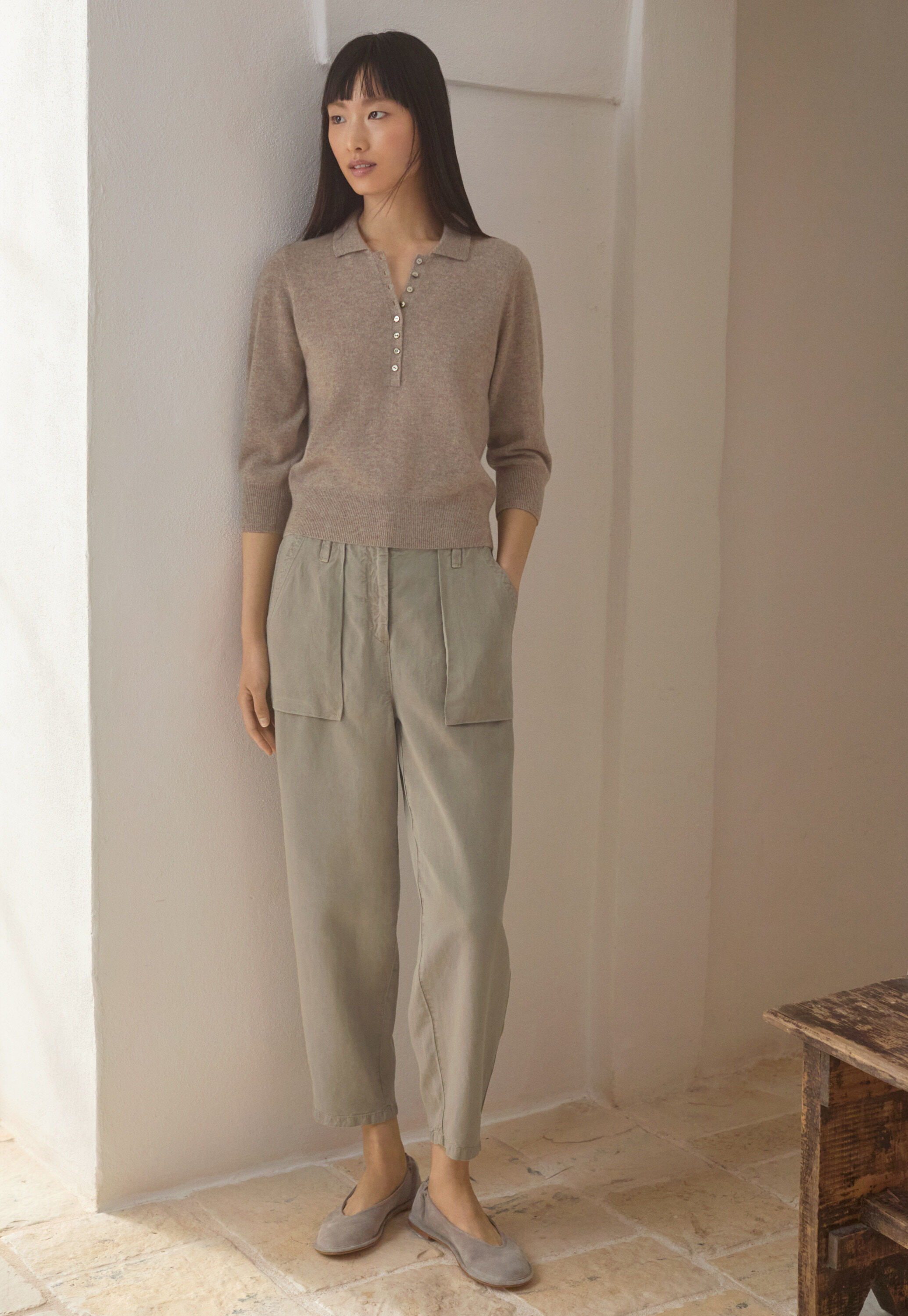 Pullover mit Kragen