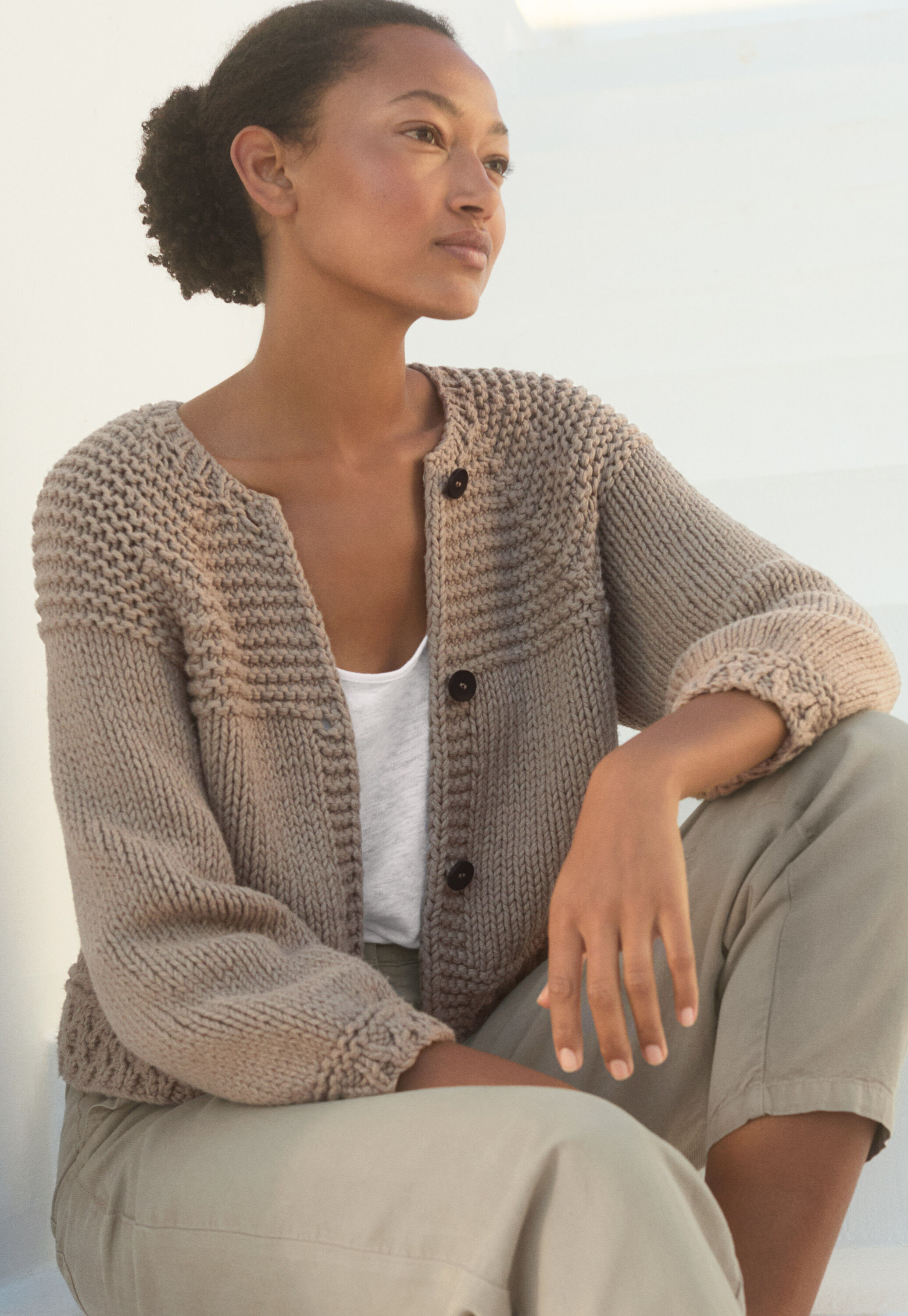 Handgestrickter Cardigan