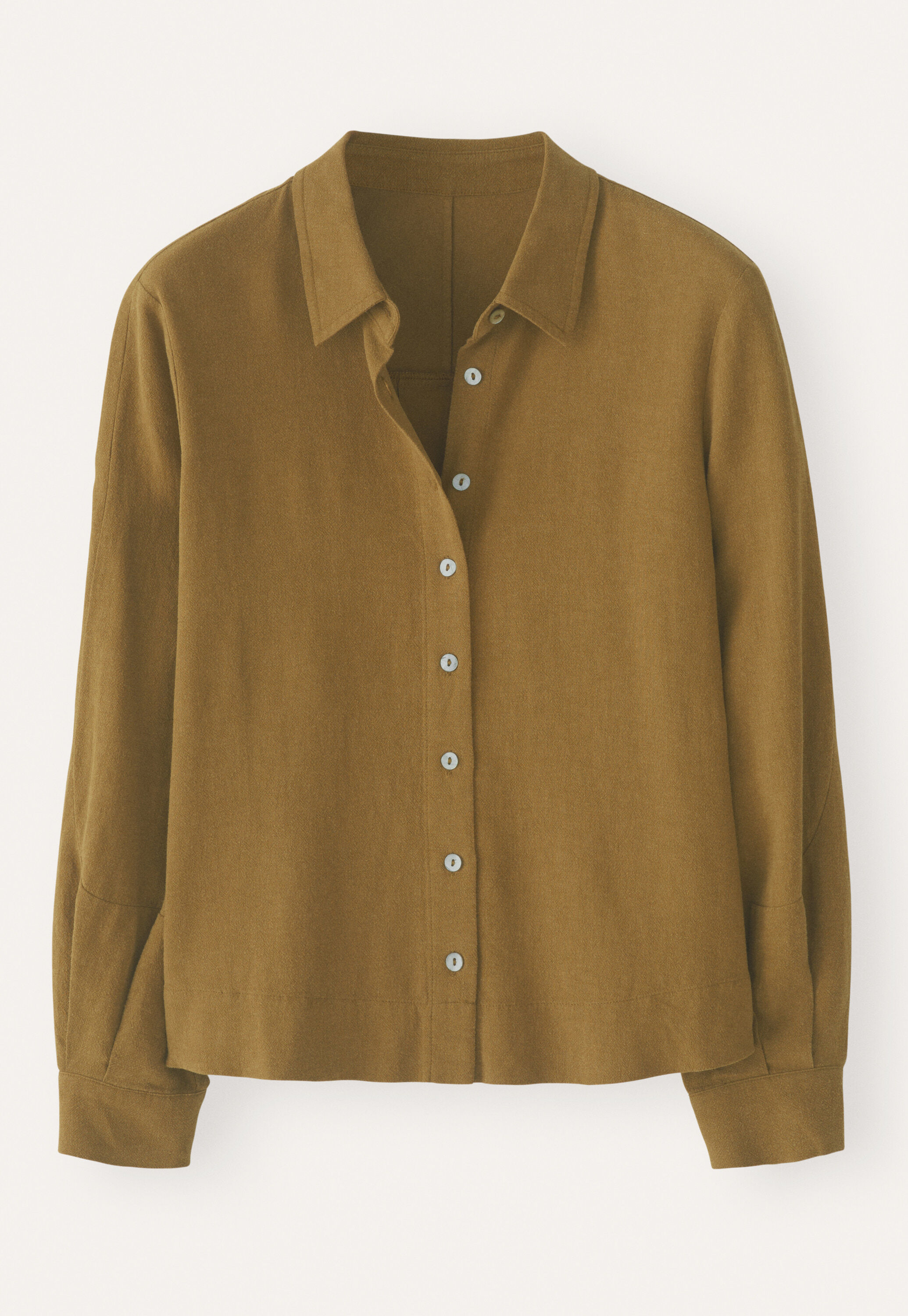 Bluse mit geschwungenen &Auml;rmeln